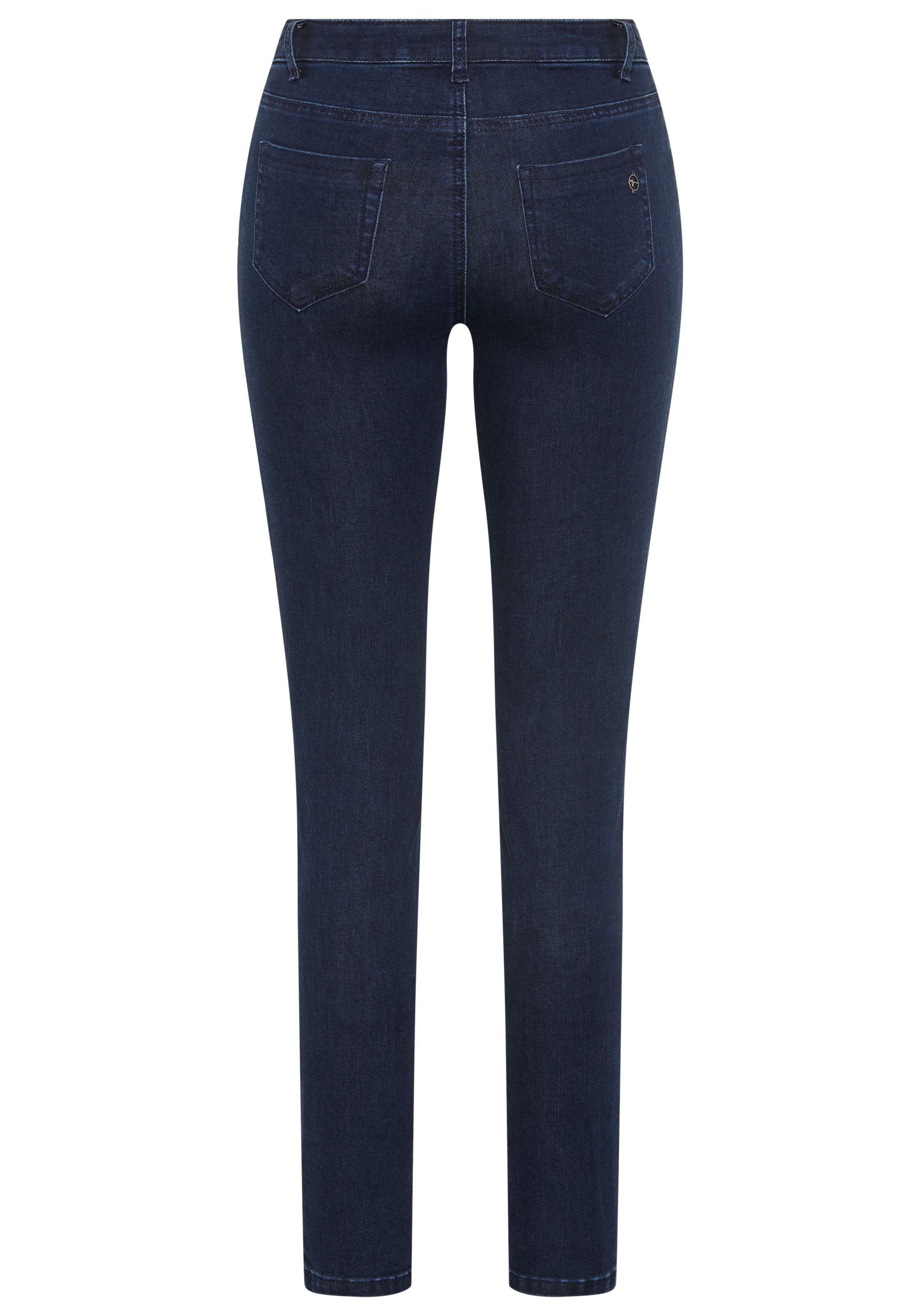 Tamaris Skinny-fit-Jeans schmale Beinweite, mit Gürtelschlaufenbund, mit Metallreissverschluss