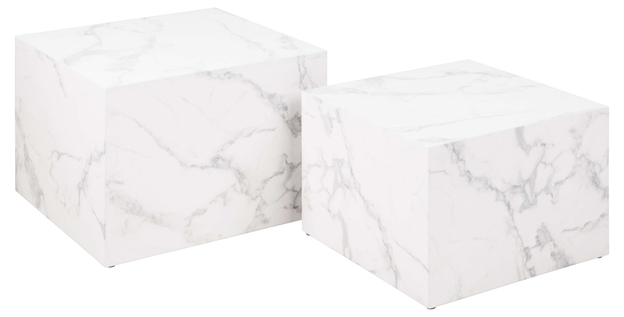 ACTONA GROUP Table basse »Dice Couchtischsatz, Beistelltisch, Kaffeetisch, Sofatisch,« Set de 2, plusieurs variantes disponibles, L : 58/50 cm