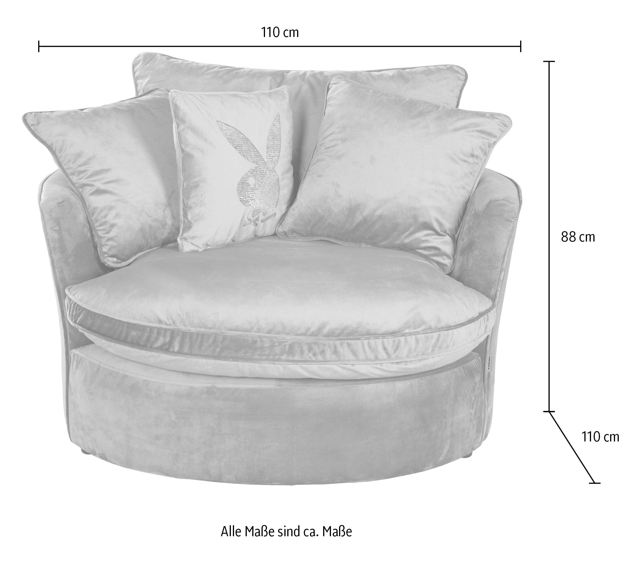 PLAYBOY Fauteuil pivotant »Eloise«