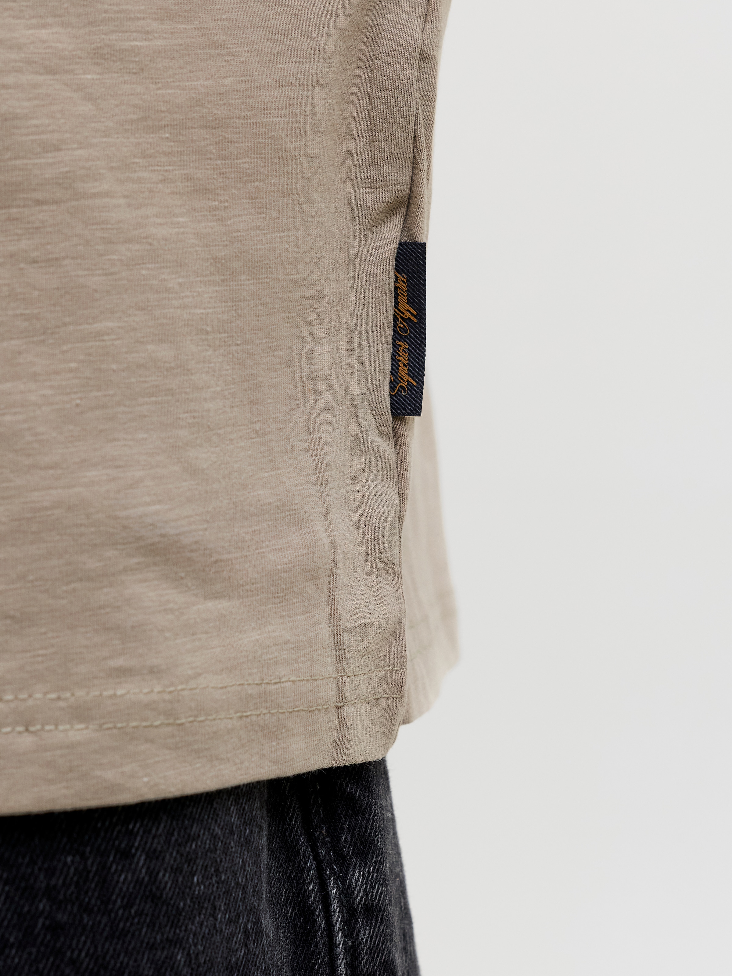 Jack & Jones T-shirt à manches courtes »JJEDOVER SLUB TEE SS NOOS« mélange coton, coupe décontractée