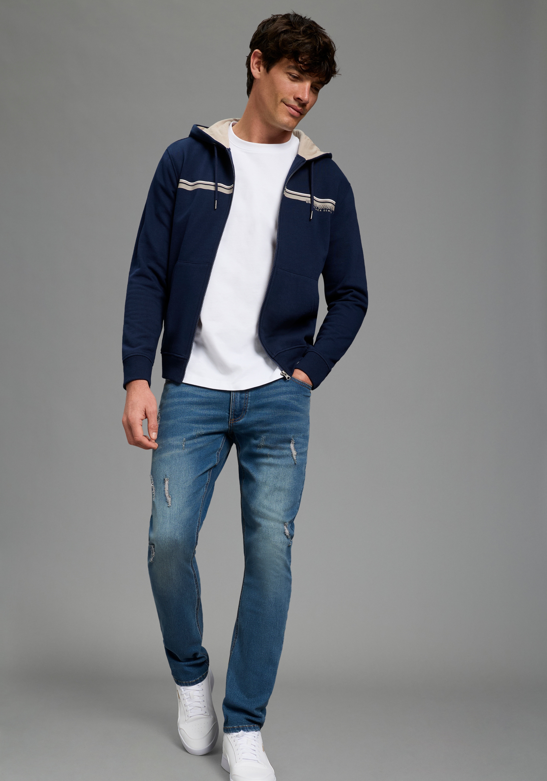Bruno Banani Jeans slim »Grady« schmale Beinweite, niedrige Leibhöhe, figurbetonte Silhouette
