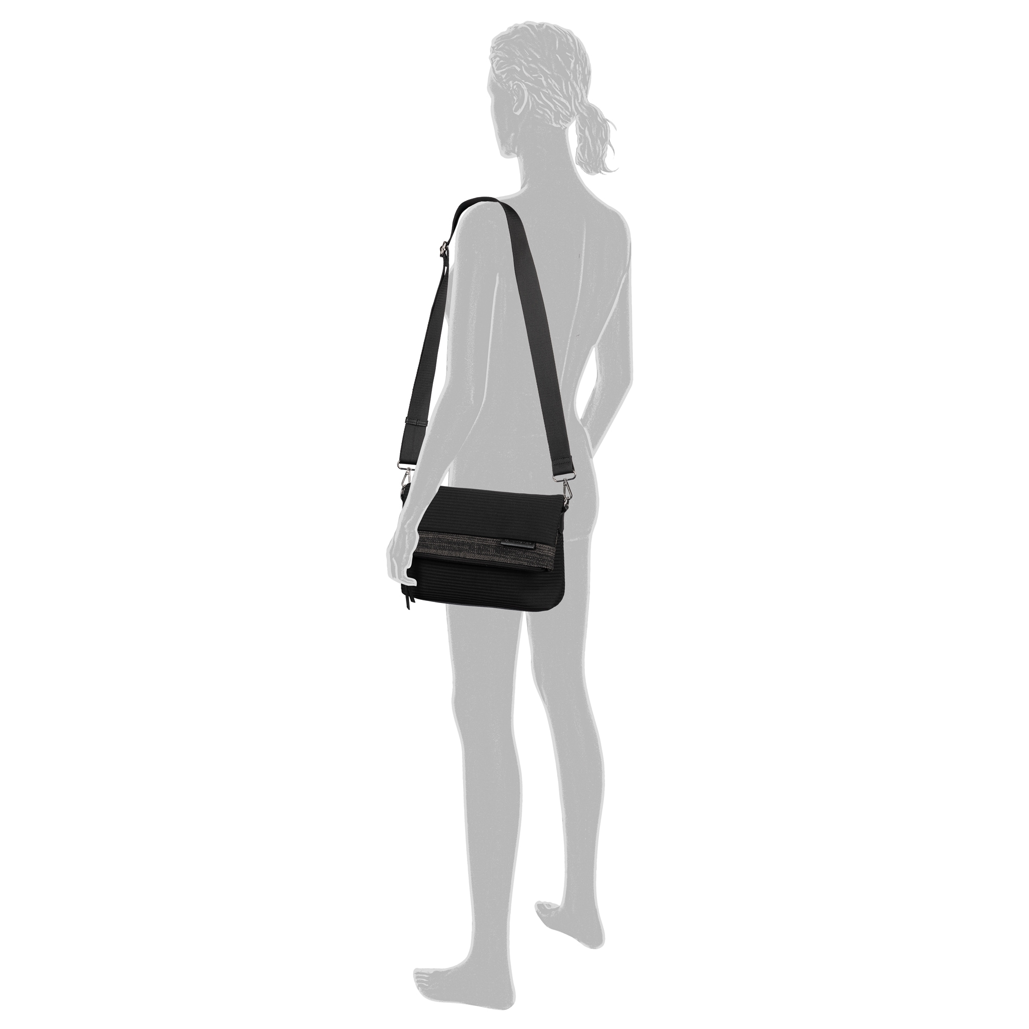 TOM TAILOR Sac à bandoulière »Vesna« Sac épaule pour femmes en maille fonctionnelle sportive aux formes décontractées