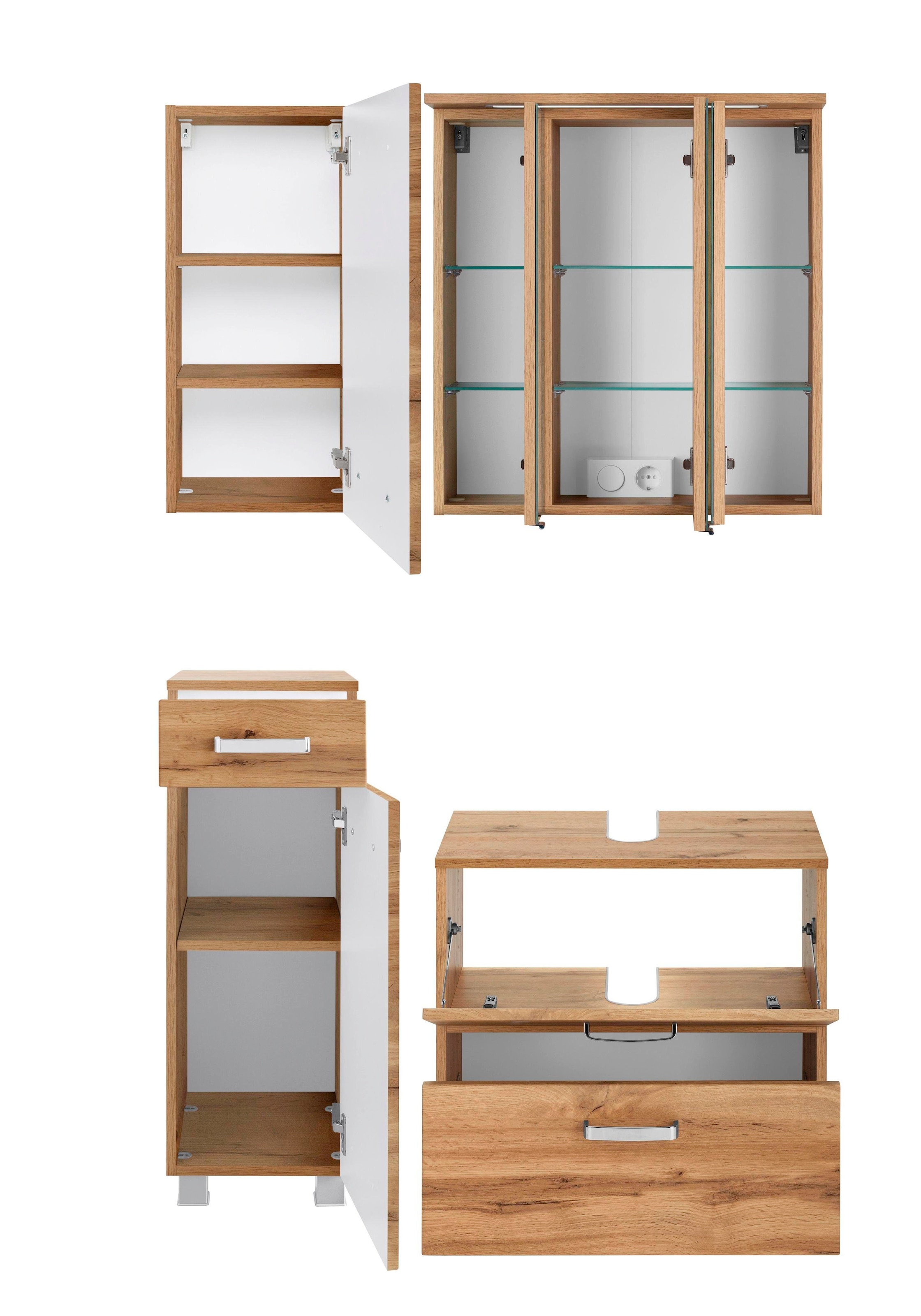 welltime Ensemble de meubles de salle de bain »Ravenna« 4 cuis tlg.