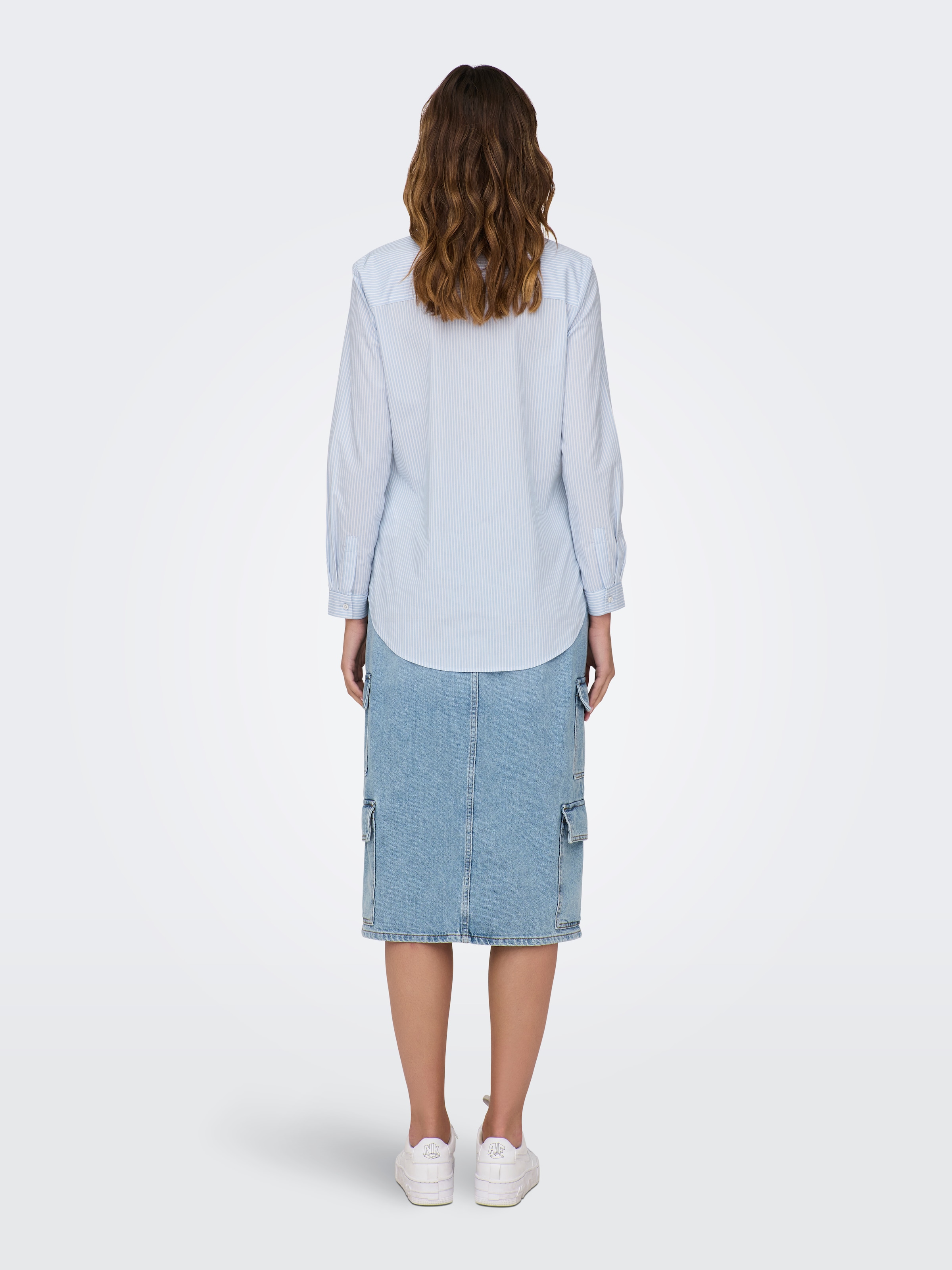 JDY Hemdbluse »JDYMIO L/S SHIRT WVN NOOS« unifarben oder gestreift