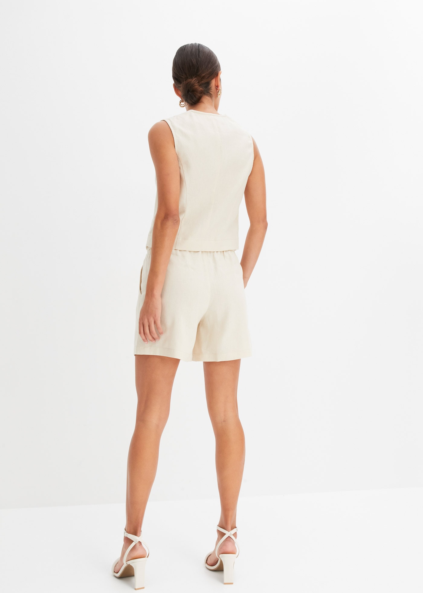 bonprix Short  aus Leinenmix, eleganter Stil, mit passender Weste