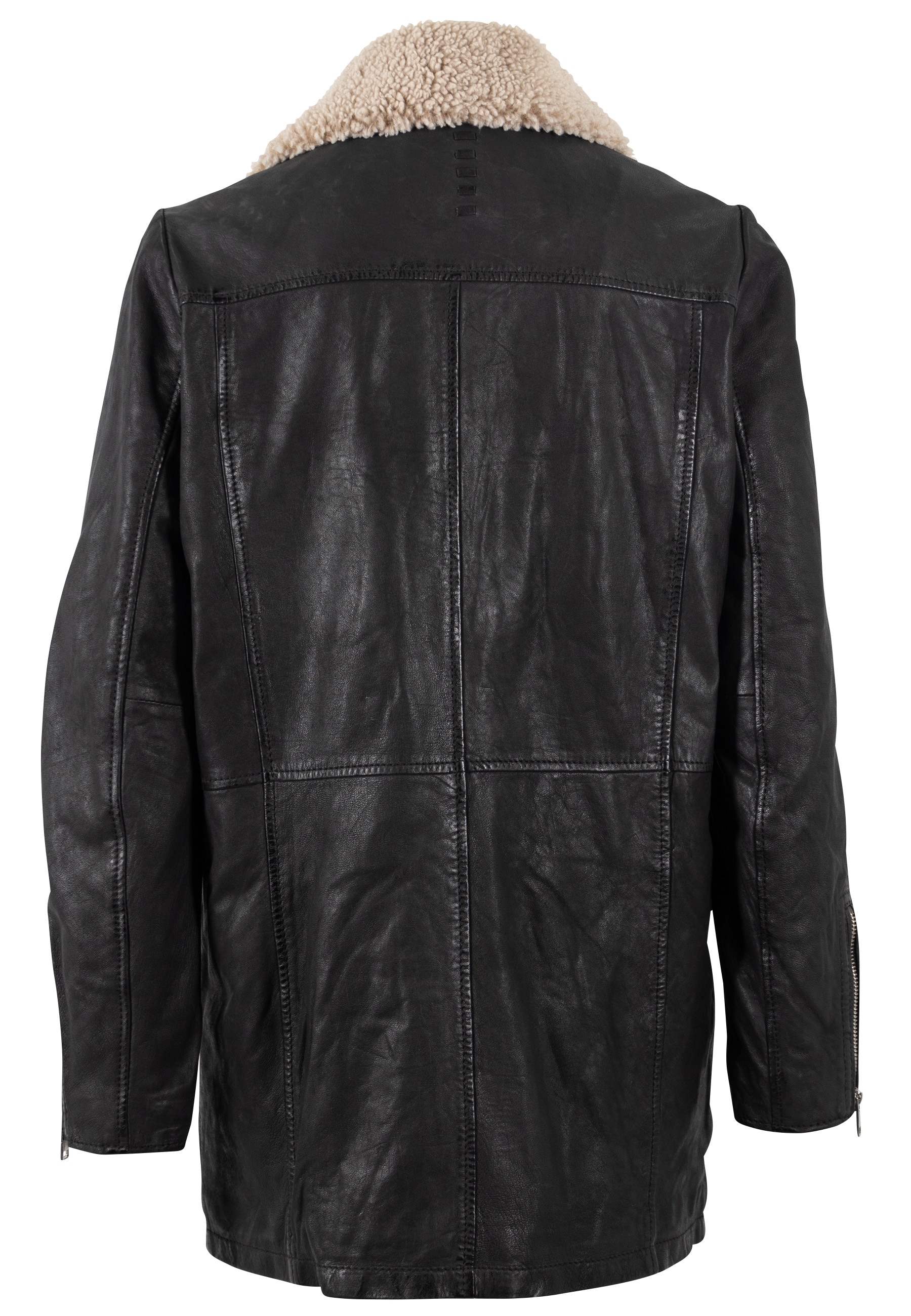 Mauritius Manteau en cuir »MWUdita OS« mit Reverskragen