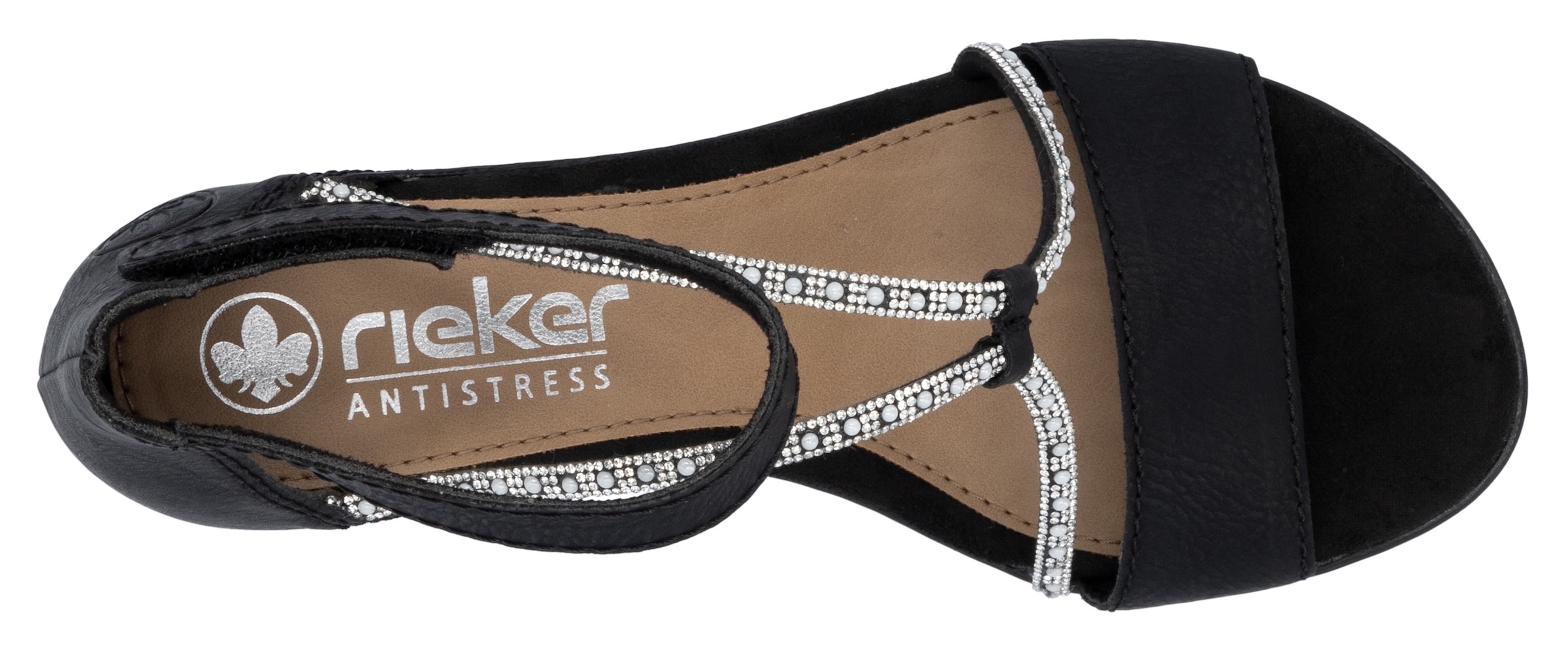 Rieker Sandalette  Sommerschuh, Sandale, Blockabsatz, mit praktischem Klettverschluss