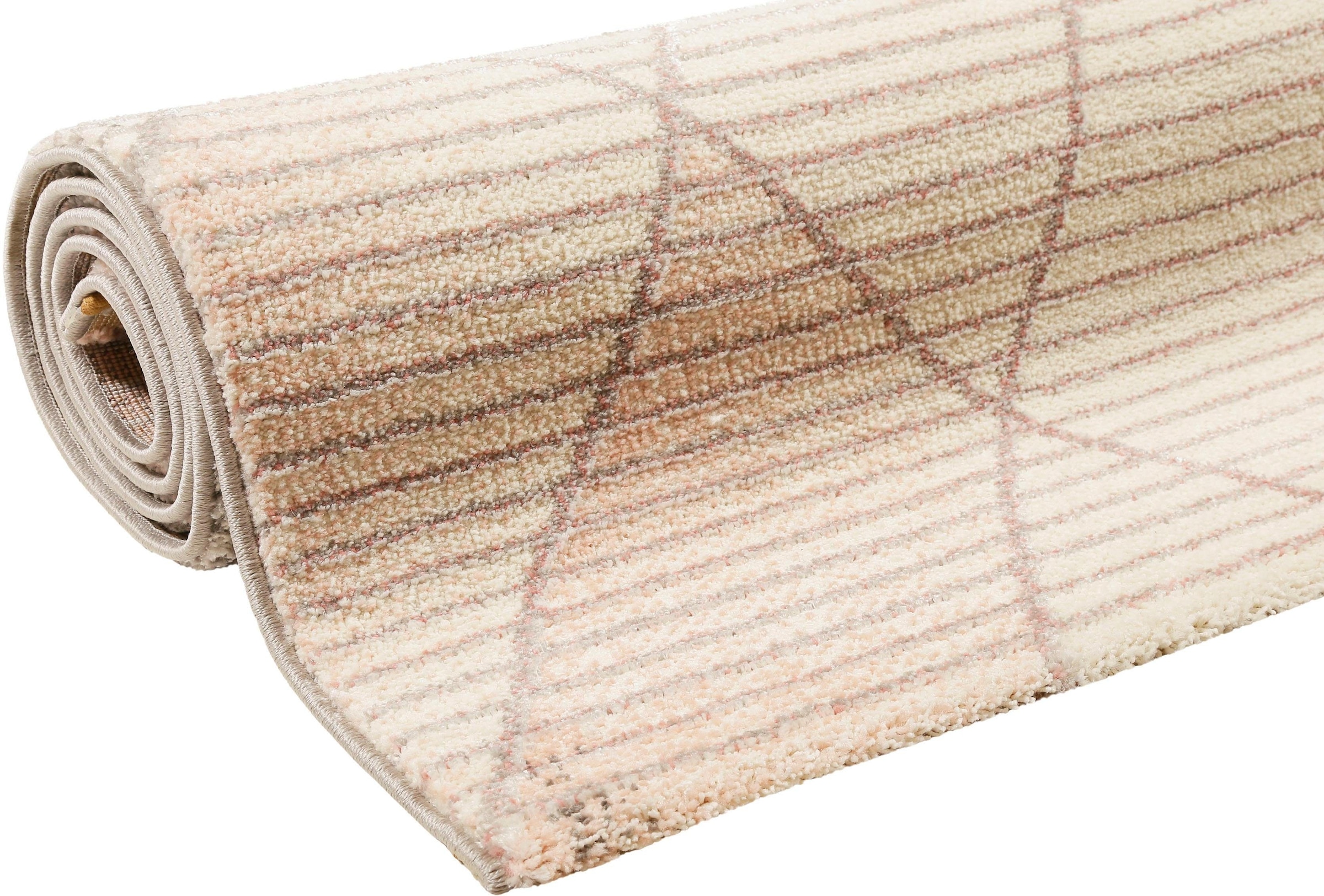 Wecon home Teppich »Velvet Walk« rechteckig 13 mm Höhe Kurzflor, Wohnzimmer