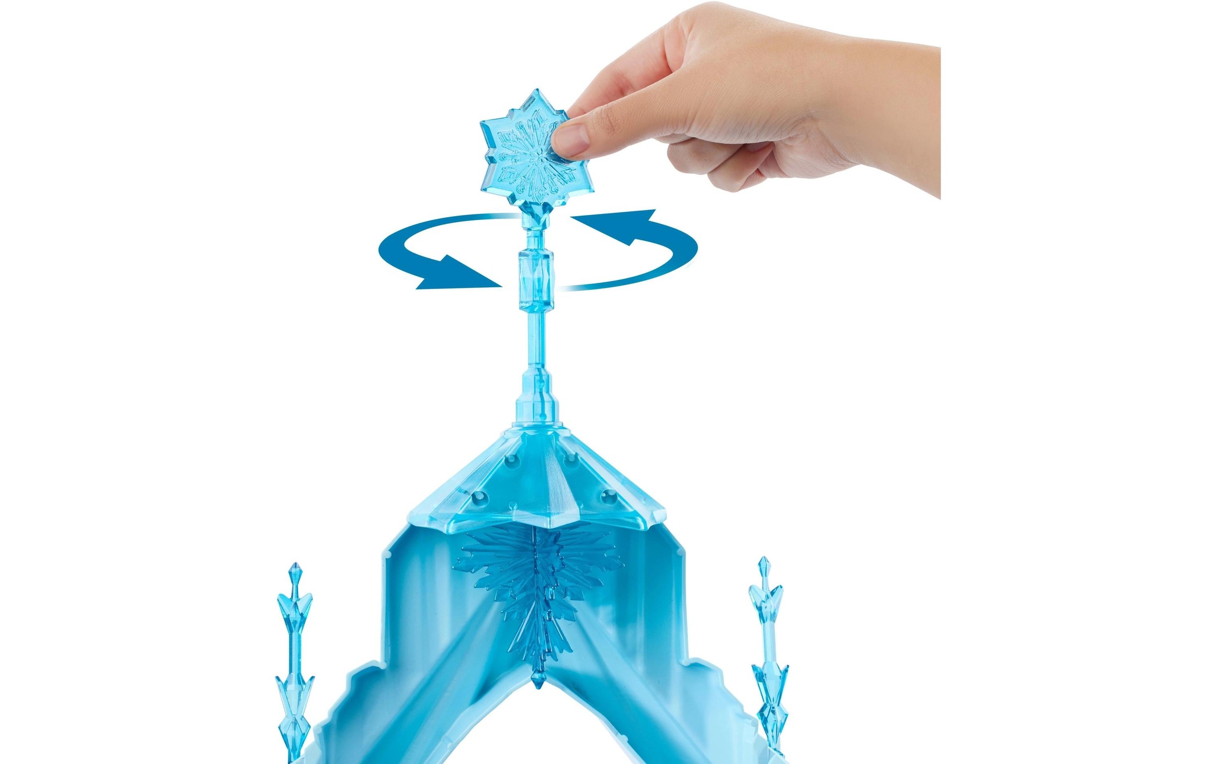 Disney Frozen Puppenhaus »Frozen Puppenhaus Elsa Ice Castle Playset« Elsas Eispalast mit Olaf, 5 Spielbereichen und 21 Zubehörteilen