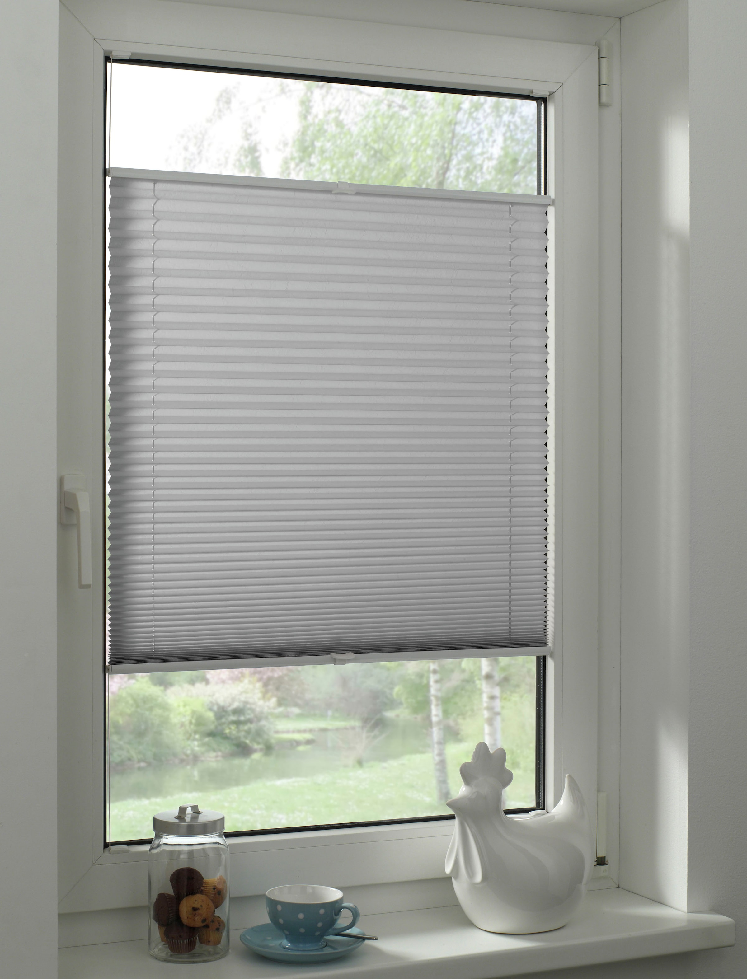 GARDINIA Plissee »Concept Tageslicht« blickdicht mit Bohren verspannt in der Breite kürzbar