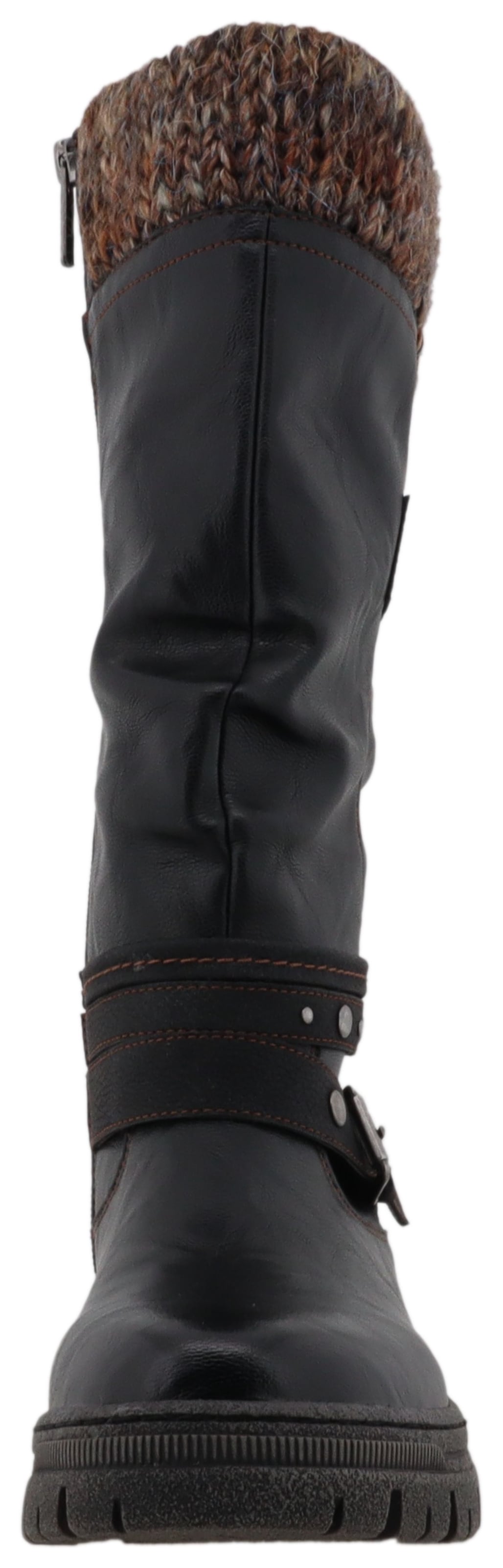 Mustang Shoes Bottes d'hiver »Tabitha«  bottes avec lanières décoratives et talon bloc