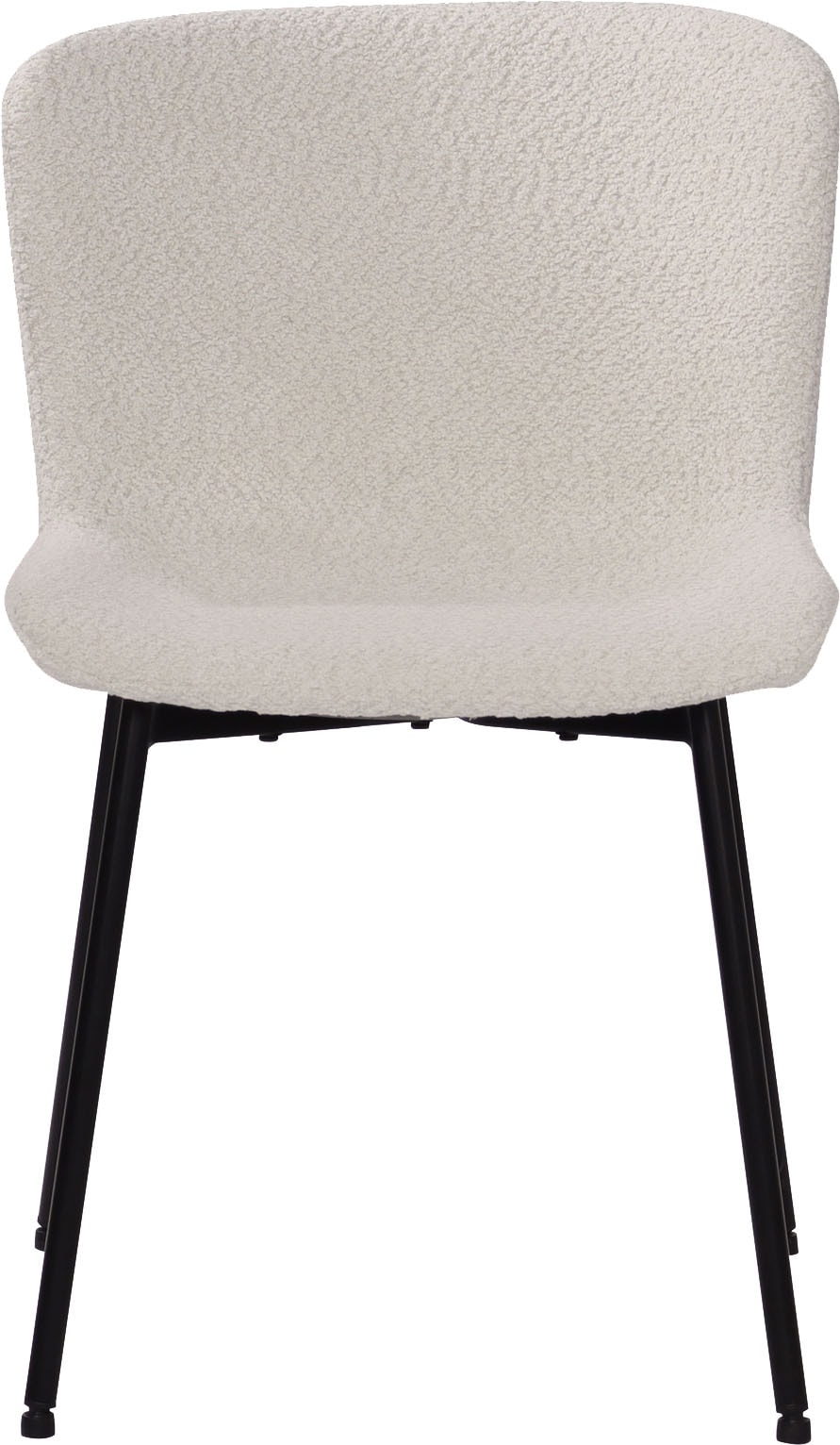 SIT Chaise à 4 pieds »Manila 2er-Set Bouclé Esszimmerstühle mit Metallgestell skandinavisch« (Ensemble) 2 cuisRevêtement bouclé Öko-Tex & pieds en métal noirs style scandinave