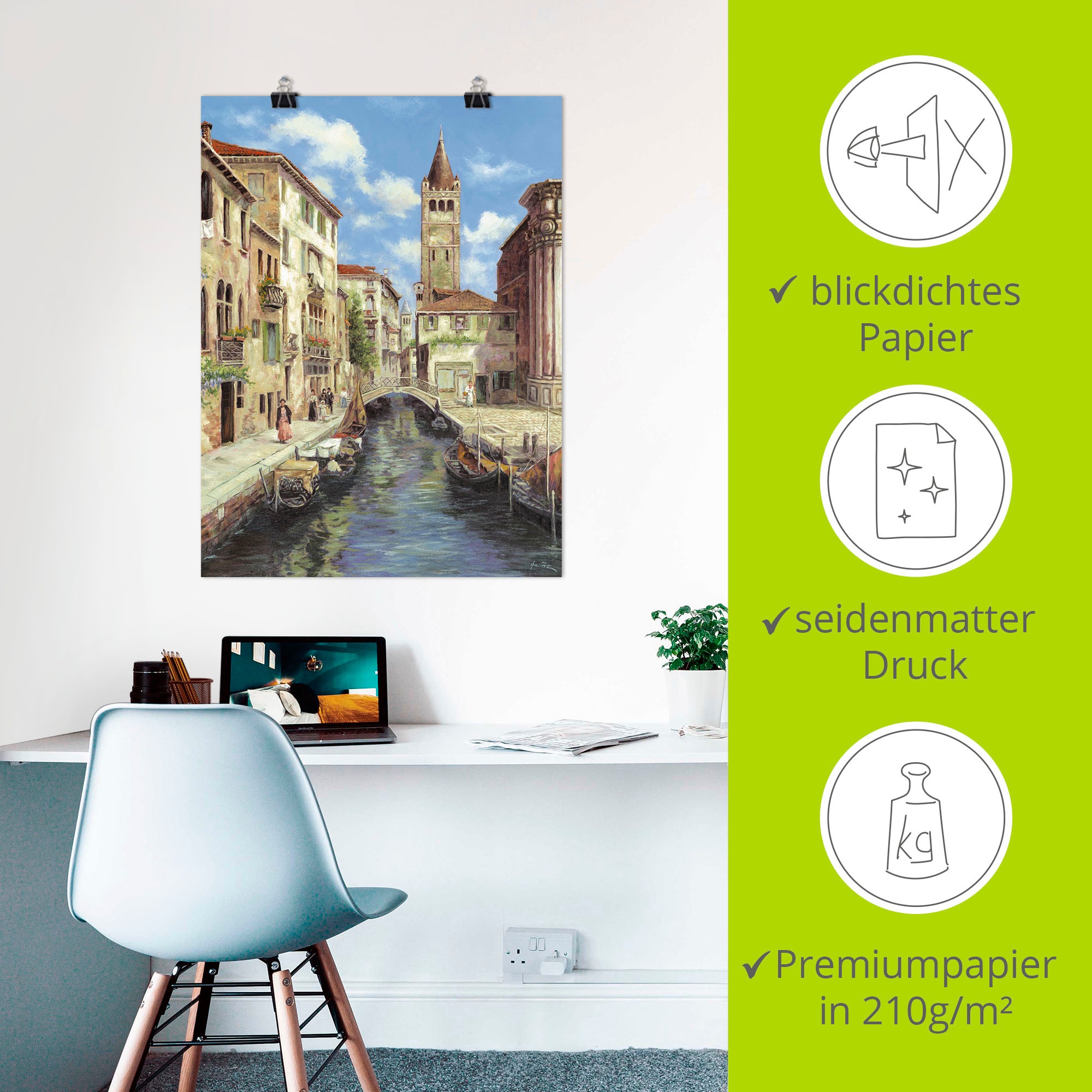 Artland Wandbild »Venedig« Venedig 1 Stk. tlg. als Leinwandbild, Poster in verschied. Grössen