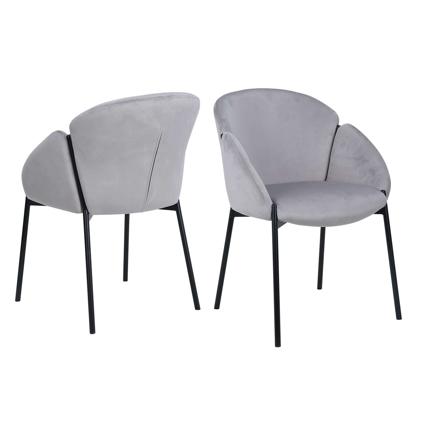 GOODproduct Chaise de salle à manger »Westfox« () 2 cuisgepolsterte Rückenlehne, Armlehne und Sitzfläche, Sitzhöhe 49 cm