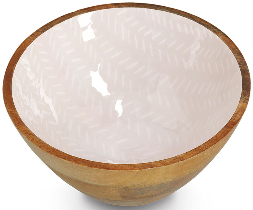 Zeller Present Bol »Mangoholz, beige« hochwertiges natürliches Material