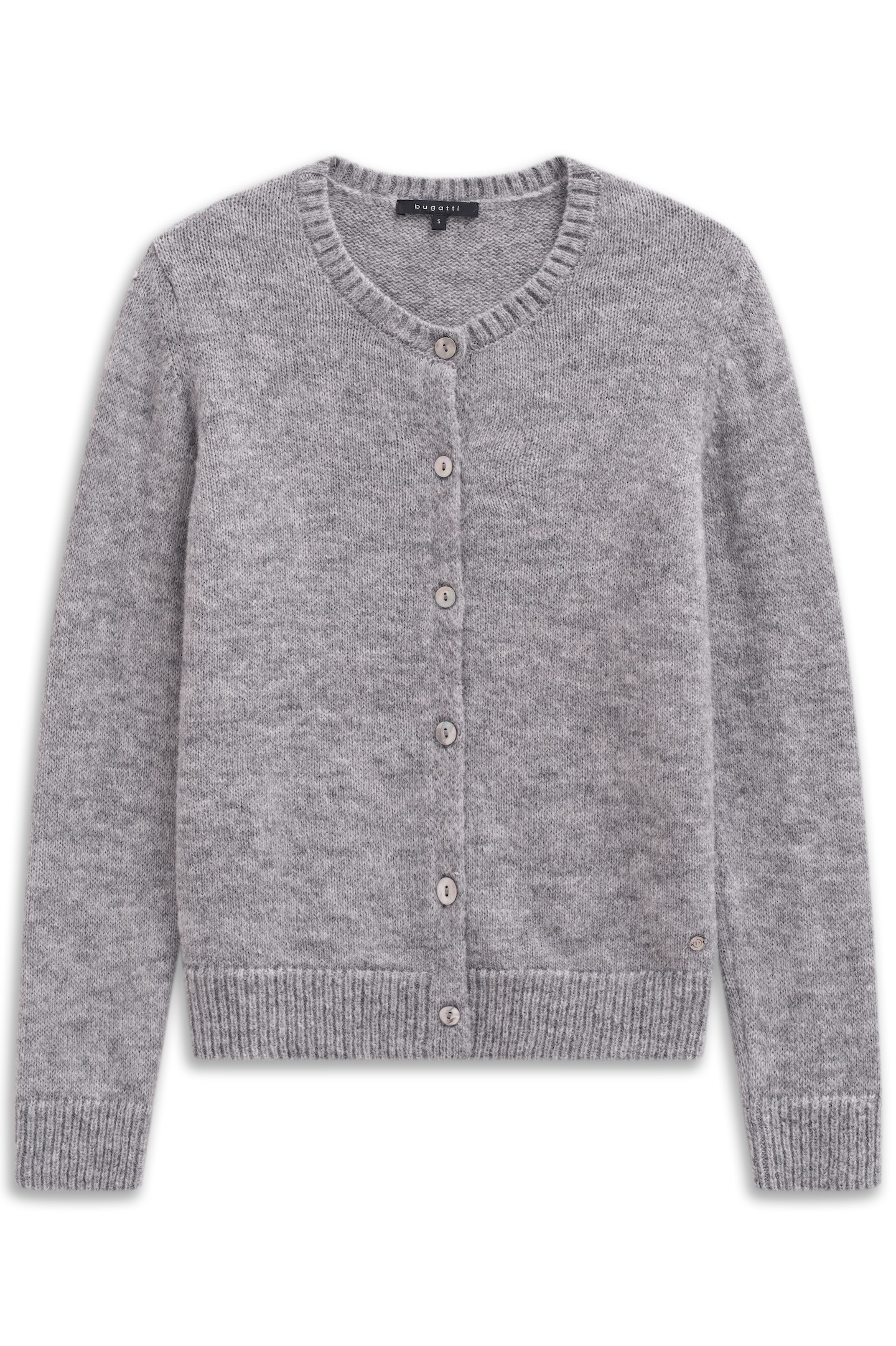 bugatti Cardigan »Weich & warm« mit Rundhals & Knopfleiste