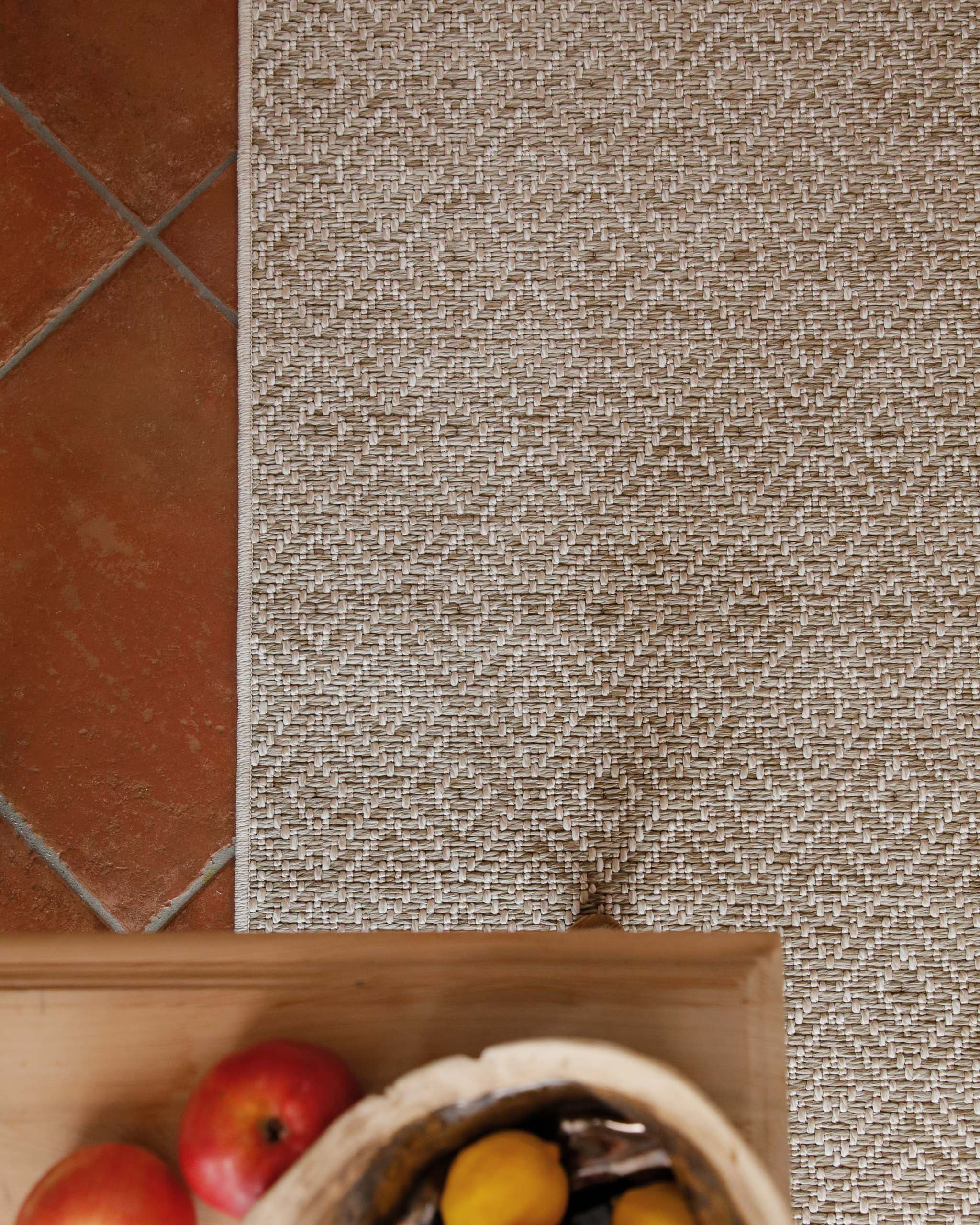 Wecon home Chemin de table »Miami Beach« Rectangulaire 5 mm Höhe In- & Outdoor Teppich, wetterfest, modernes Rauten Muster, Balkon