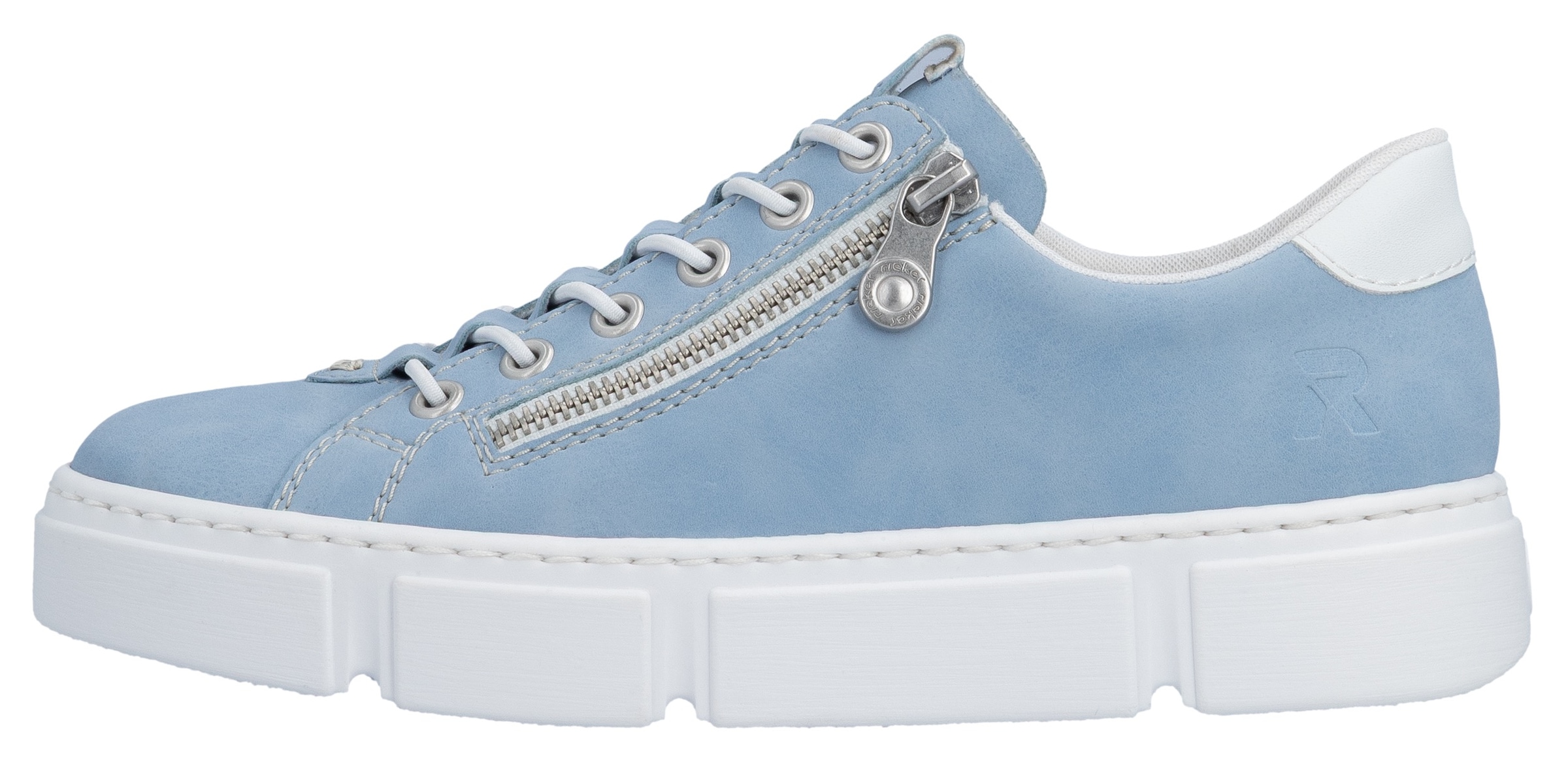 Rieker Baskets slip-on  mit Reissverschluss aussen, Freizeitschuh, Halbschuh, Schlupfschuh