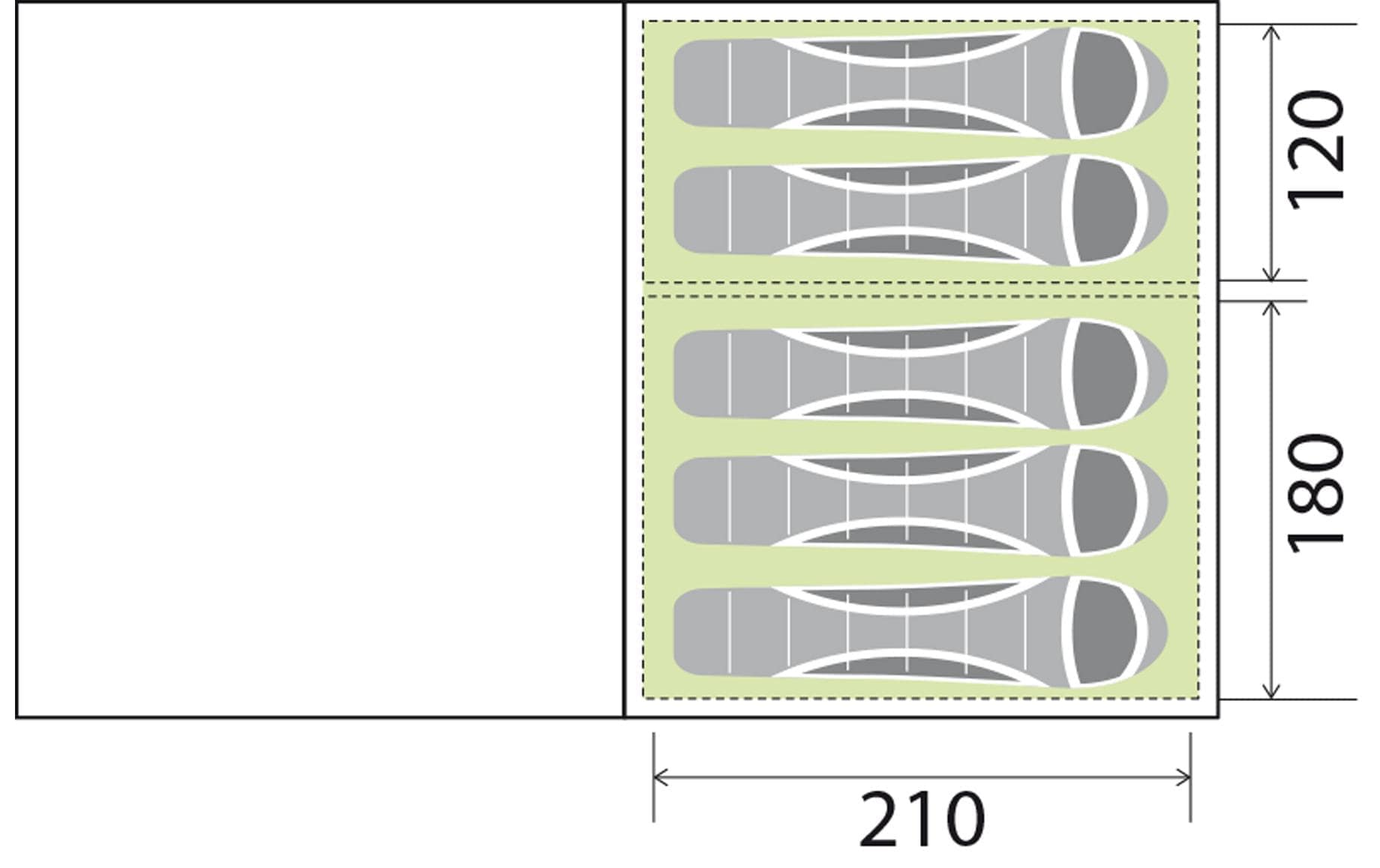 BRUNNER Kuppelzelt »Bullet 5« 5 Personen