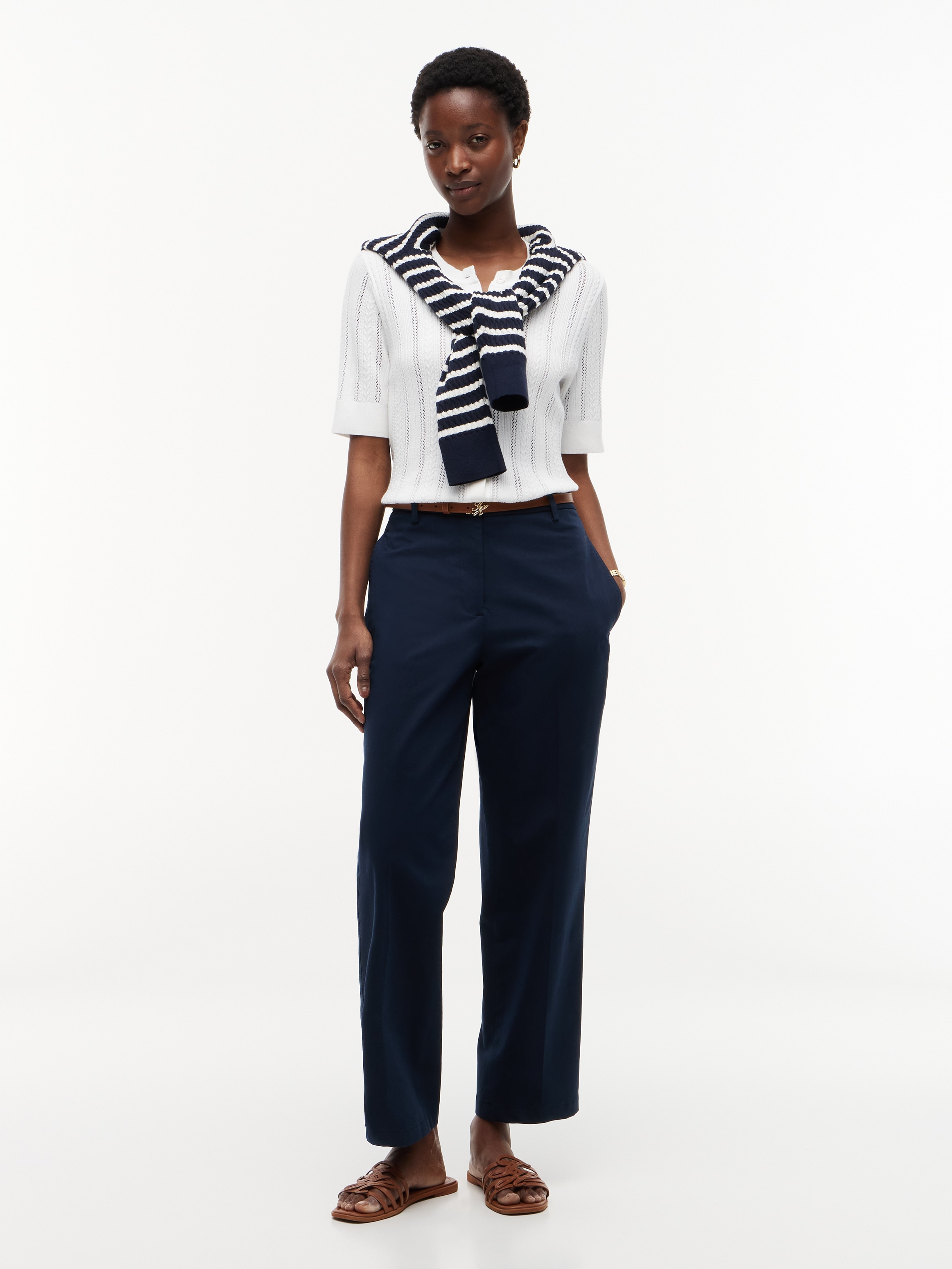 Tommy Hilfiger Chinohose »COTTON SLIM STRAIGHT CHINO«  Baumwollmischung, straight fit