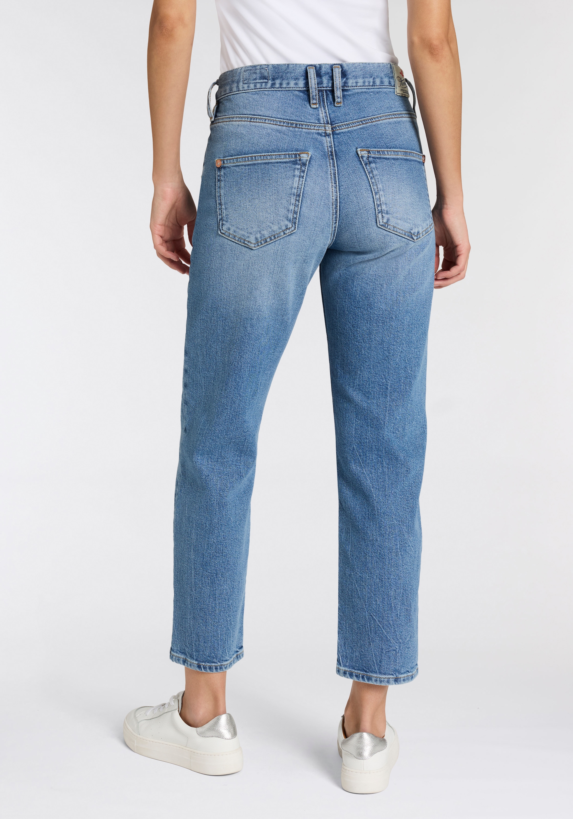Herrlicher 5-Pocket-Jeans »Breezy Cropped Denim« Straight Fit