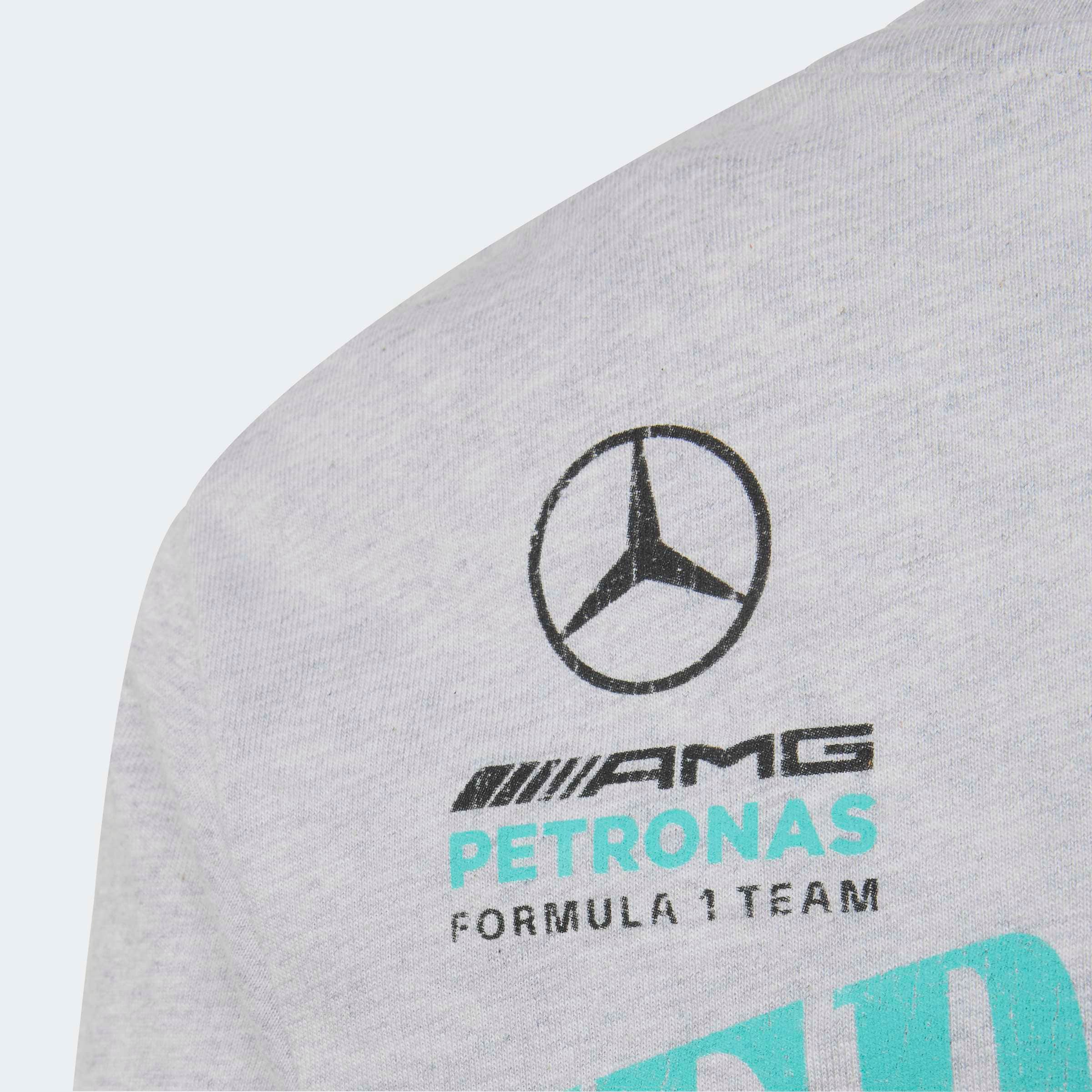 adidas Performance T-shirt »MERCEDES-AMG PETRONAS FORMULA 1 TEAM GRAFIK 01« pour enfants, col rond, longueur normale, sans fermeture