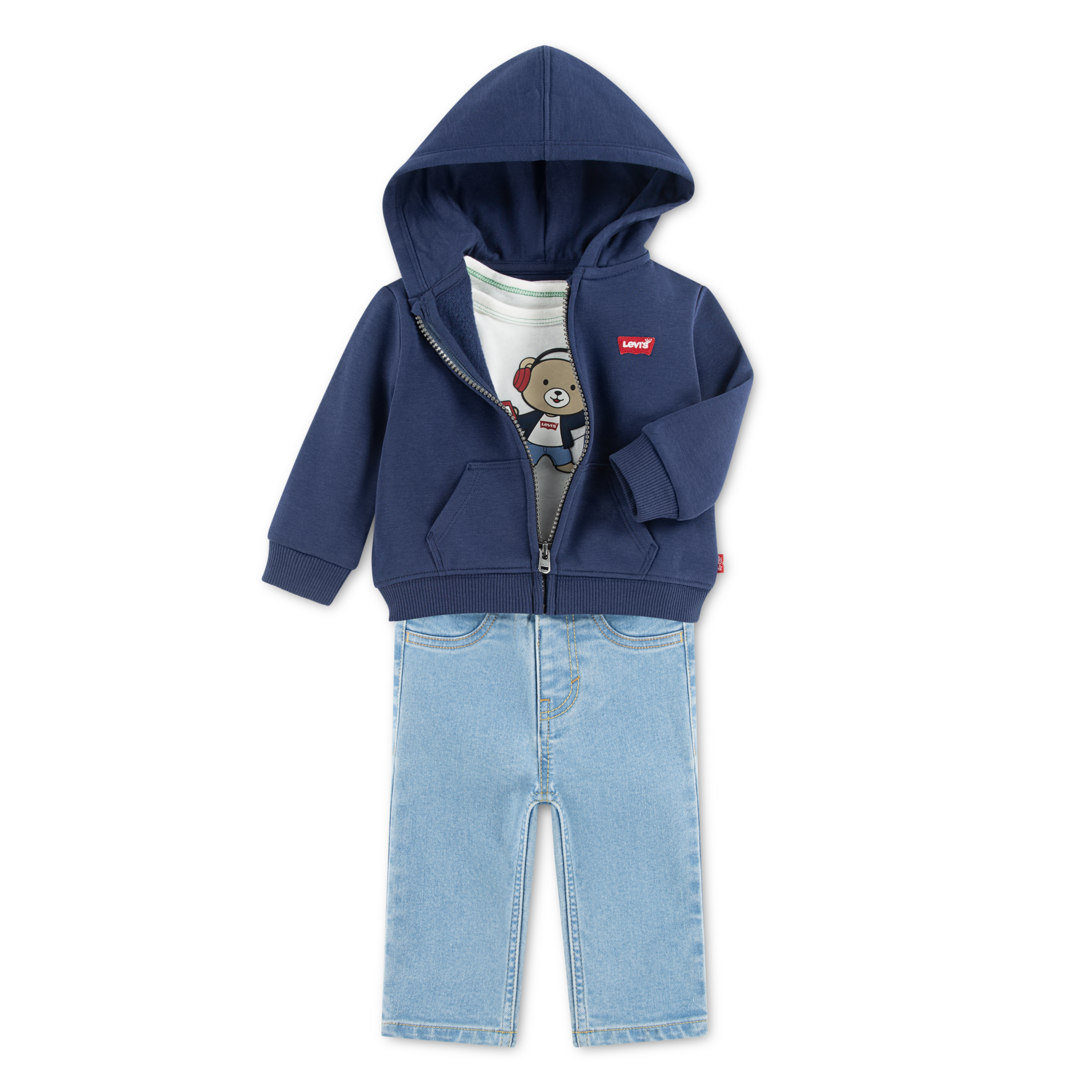 Levi's® Kids Body & Hose »LVB 3PC FULL ZIP HOODIE SET« Set, 3 & Sweatjacke - for Boys