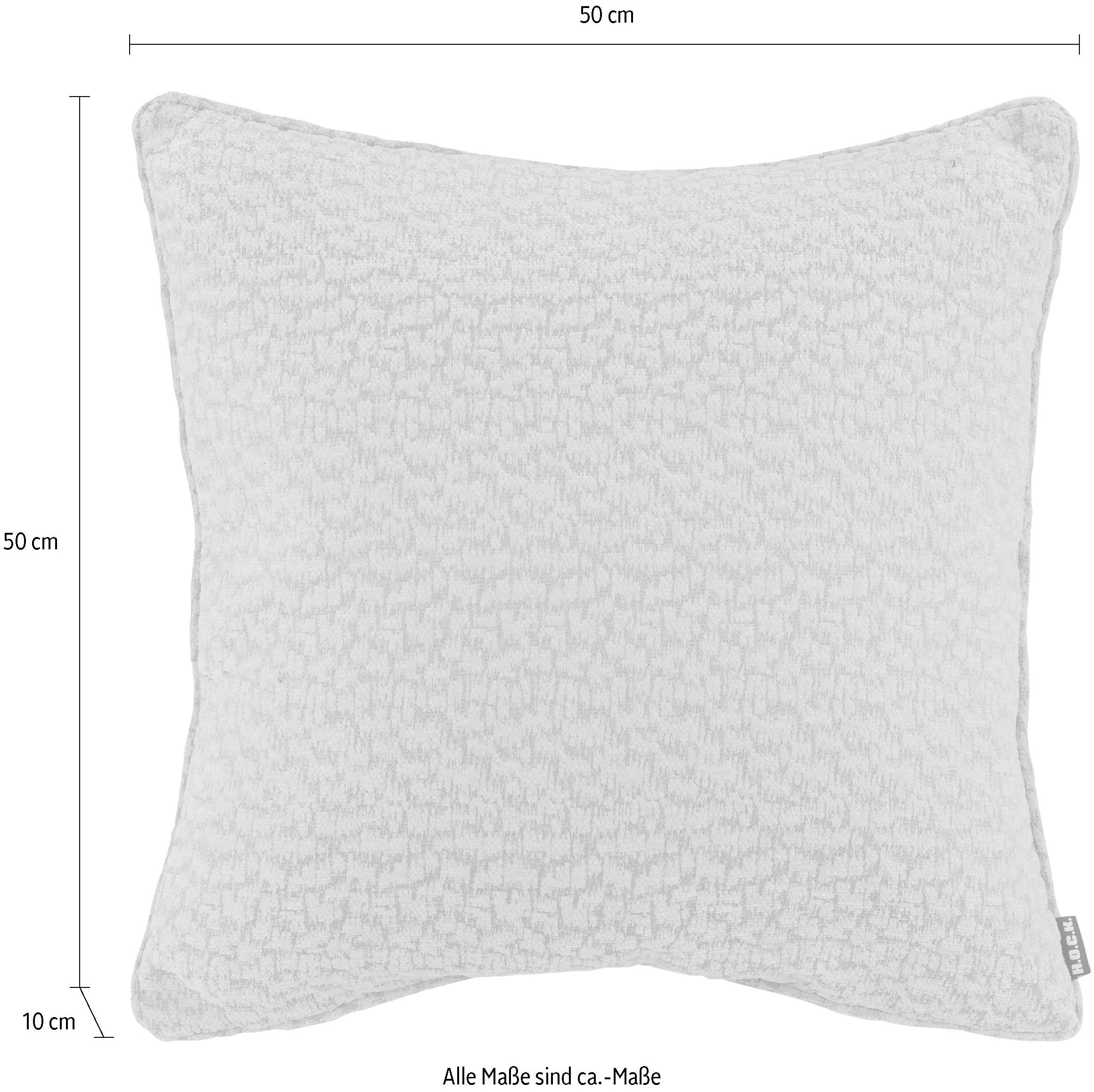 H.O.C.K. Coussin décoratif »Sheffo« Strukturstoff, Kissenhülle mit Füllung, 1 Stück