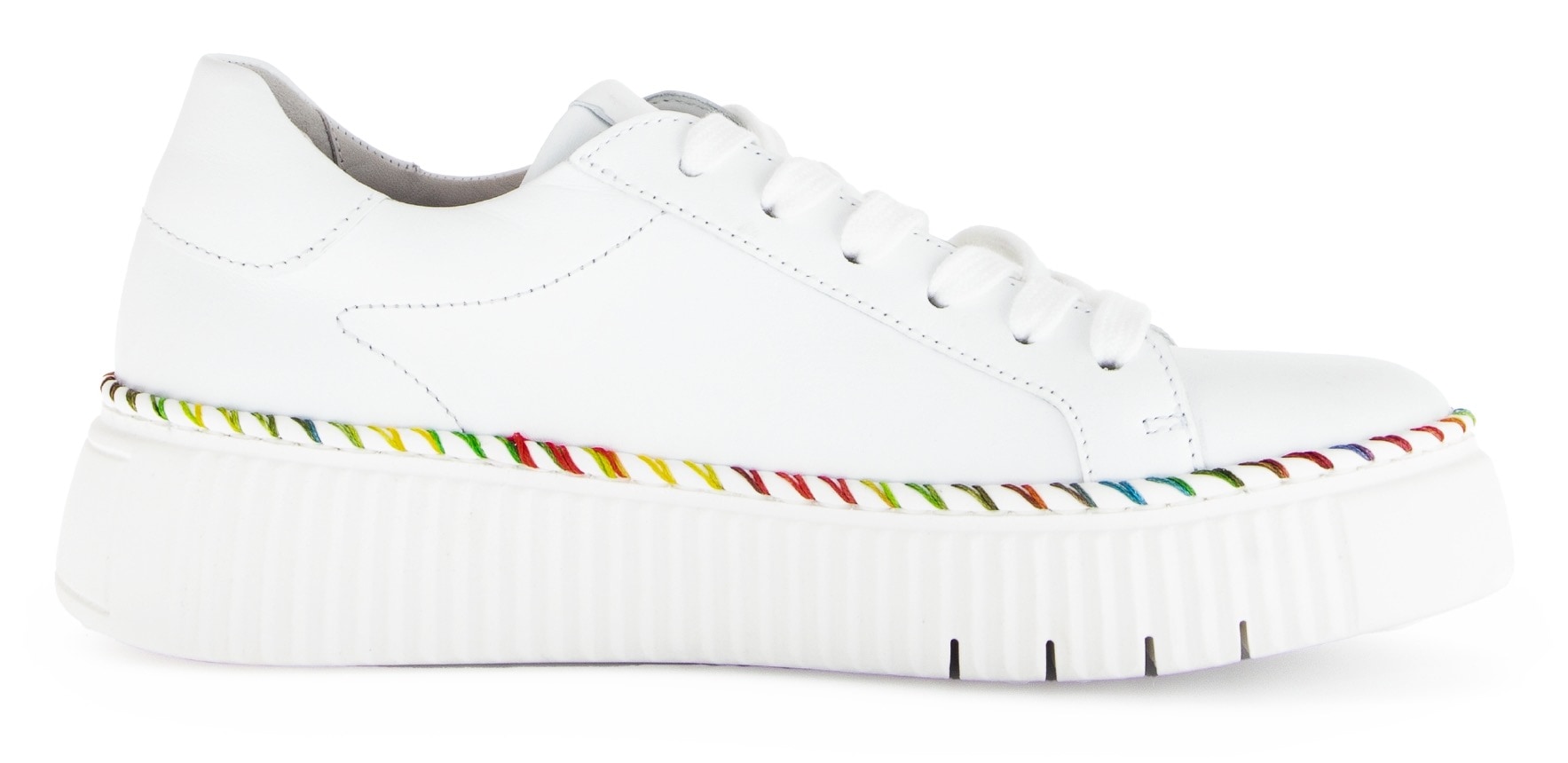 Gabor Baskets à plateforme  , Freizeitschuh, Halbschuh, Schnürschuh mit Kontrast-Rahmennaht