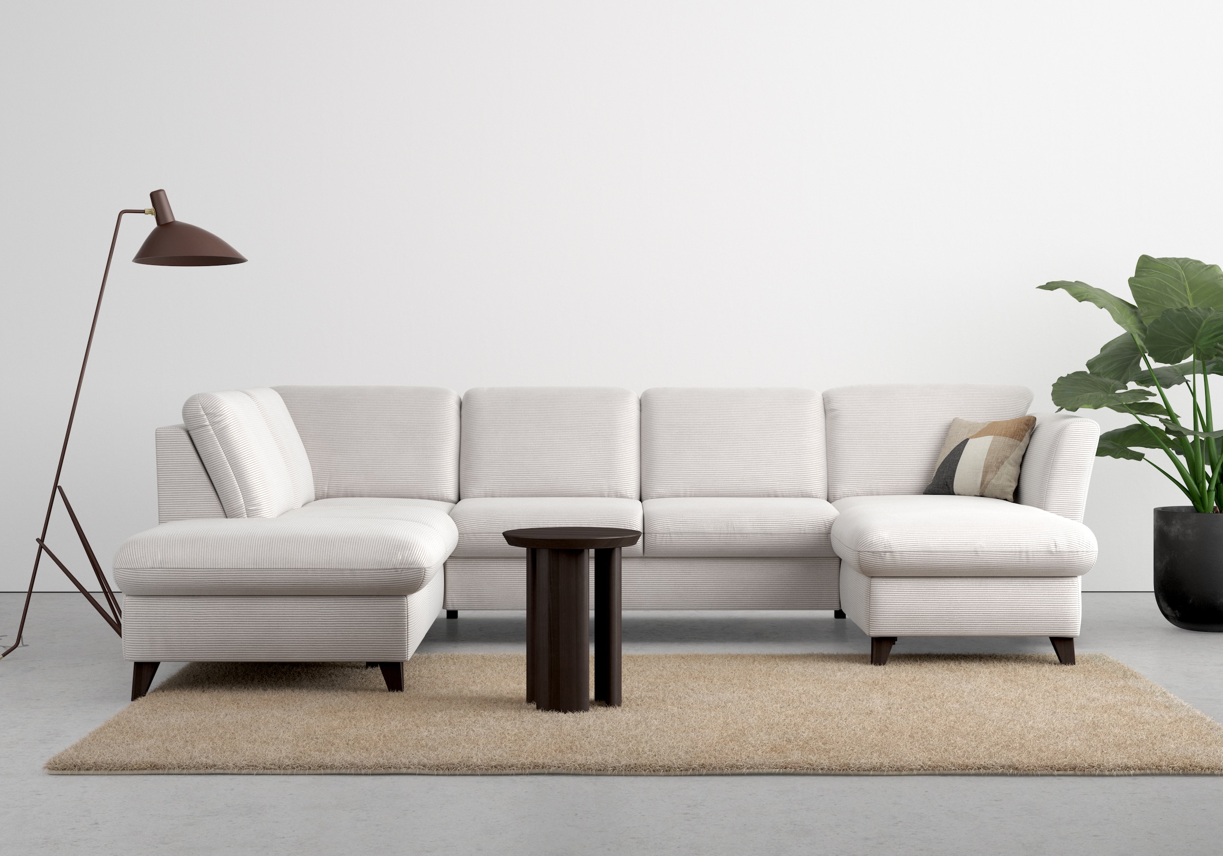 Home affaire Paysage de salon »Trelleborg U-Form« wahlweise mit Bettfunktion und Bettkasten, inkl. Federkern-Polsterung