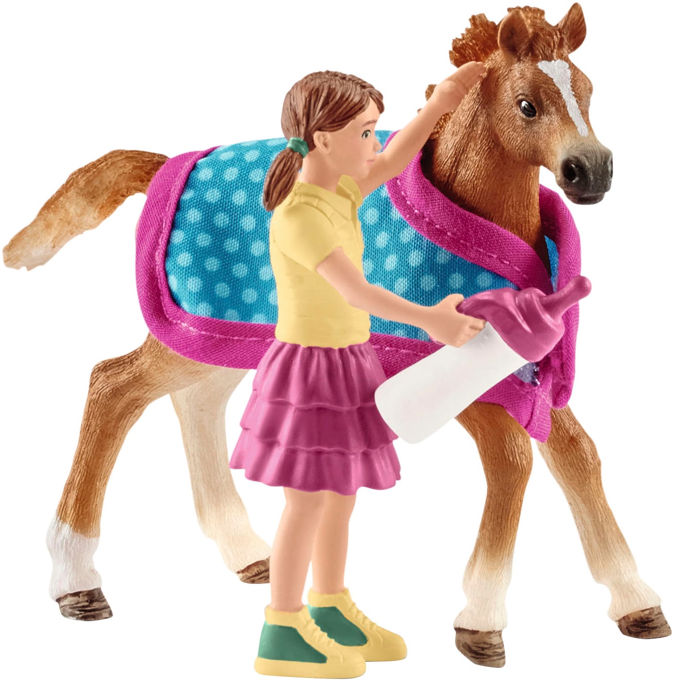Schleich® Personnage de jeu »HORSE CLUB, Fohlen mit Decke (42361)«