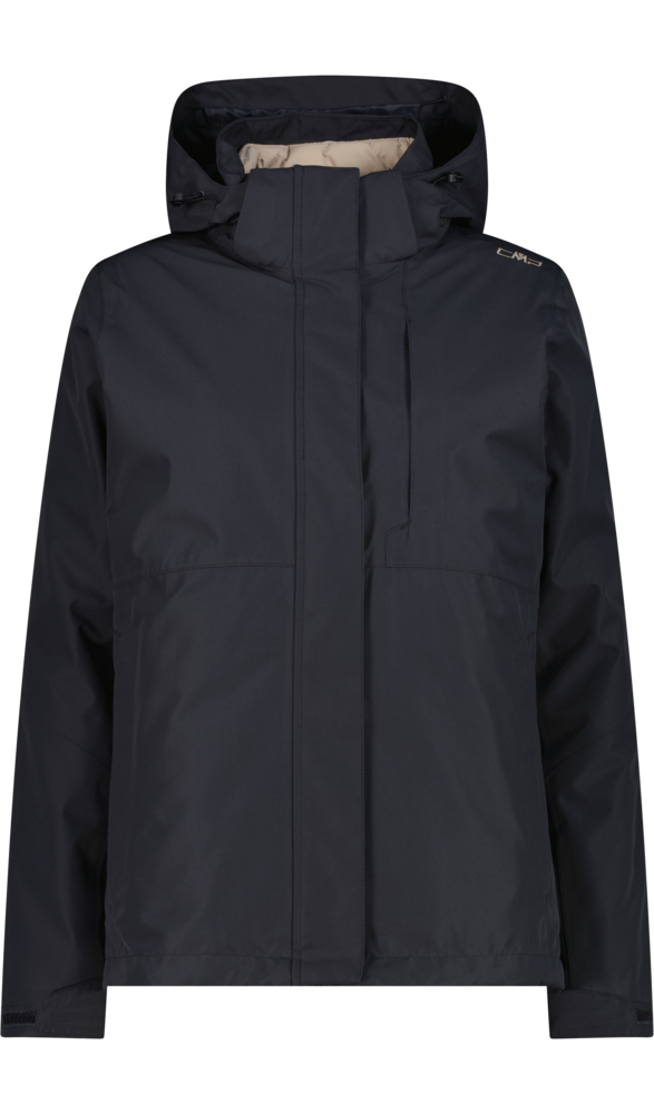 CMP Veste fonctionnelle 3 en 1 »WOMAN JACKET ZIP HOOD DETACHBLE INN.JACKET« 2 cuis tlg. avec capuche 2-teiliges Set, mit herausnehmbarer Innenjacke, sportlicher Stil