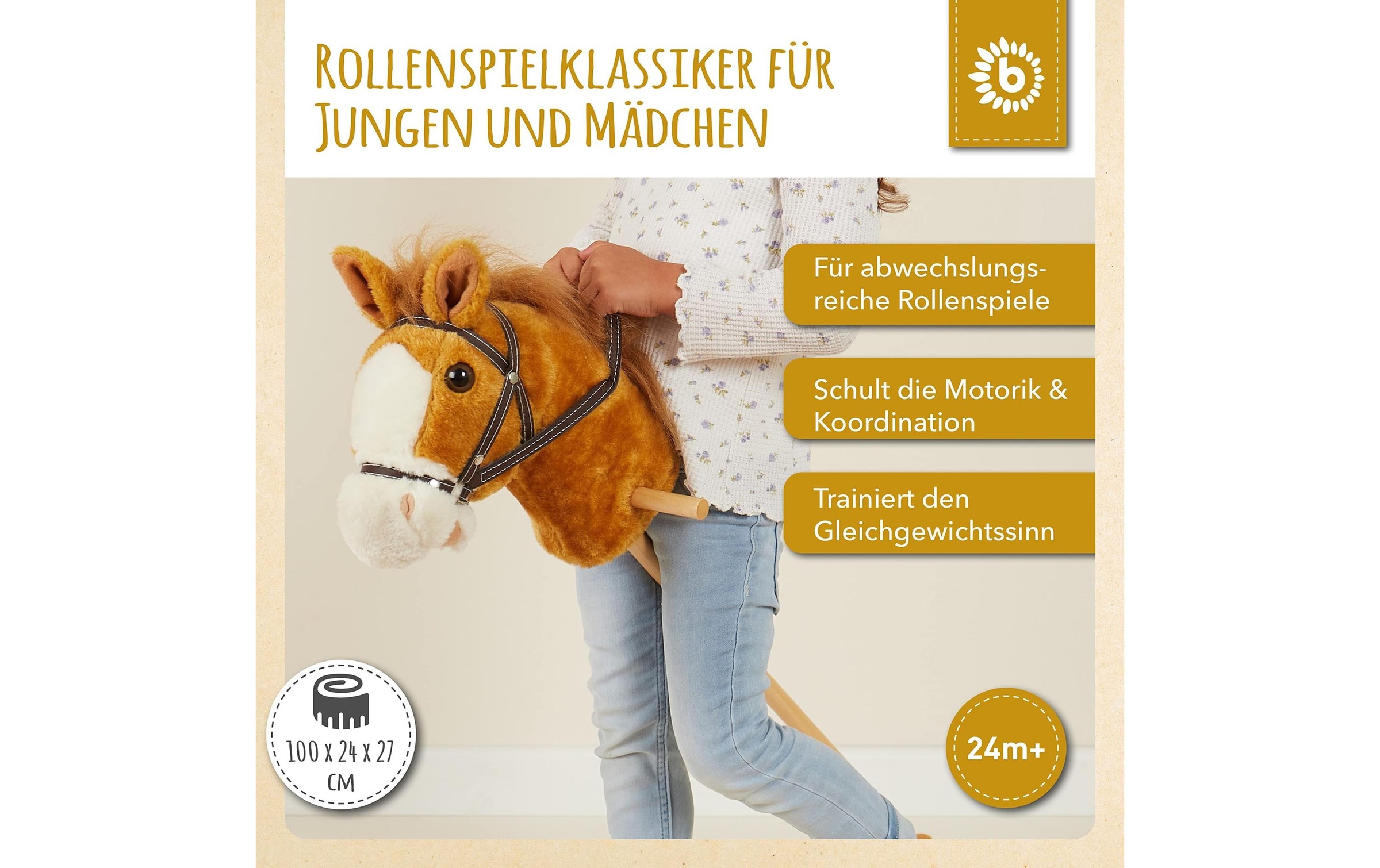 BIECO Steckenpferd »Brownie« Holzart: Pinie (China)