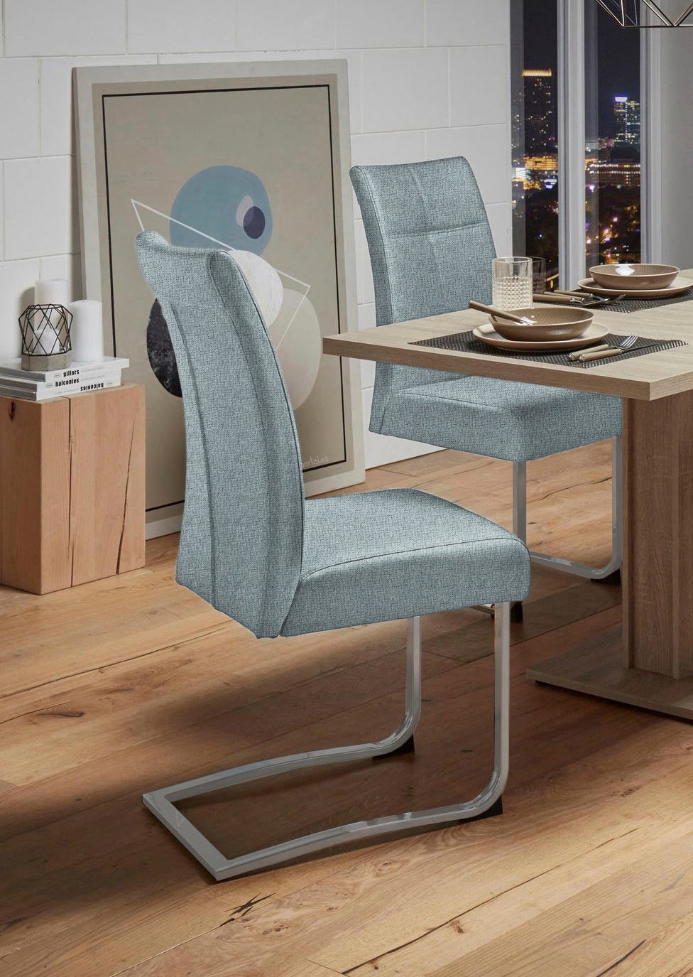 GOODproduct Chaise cantilever »Rab« (Ensemble) 2 cuisBezug in verschiedenen Qualitäten, maximale Belastbarkeit 120 kg