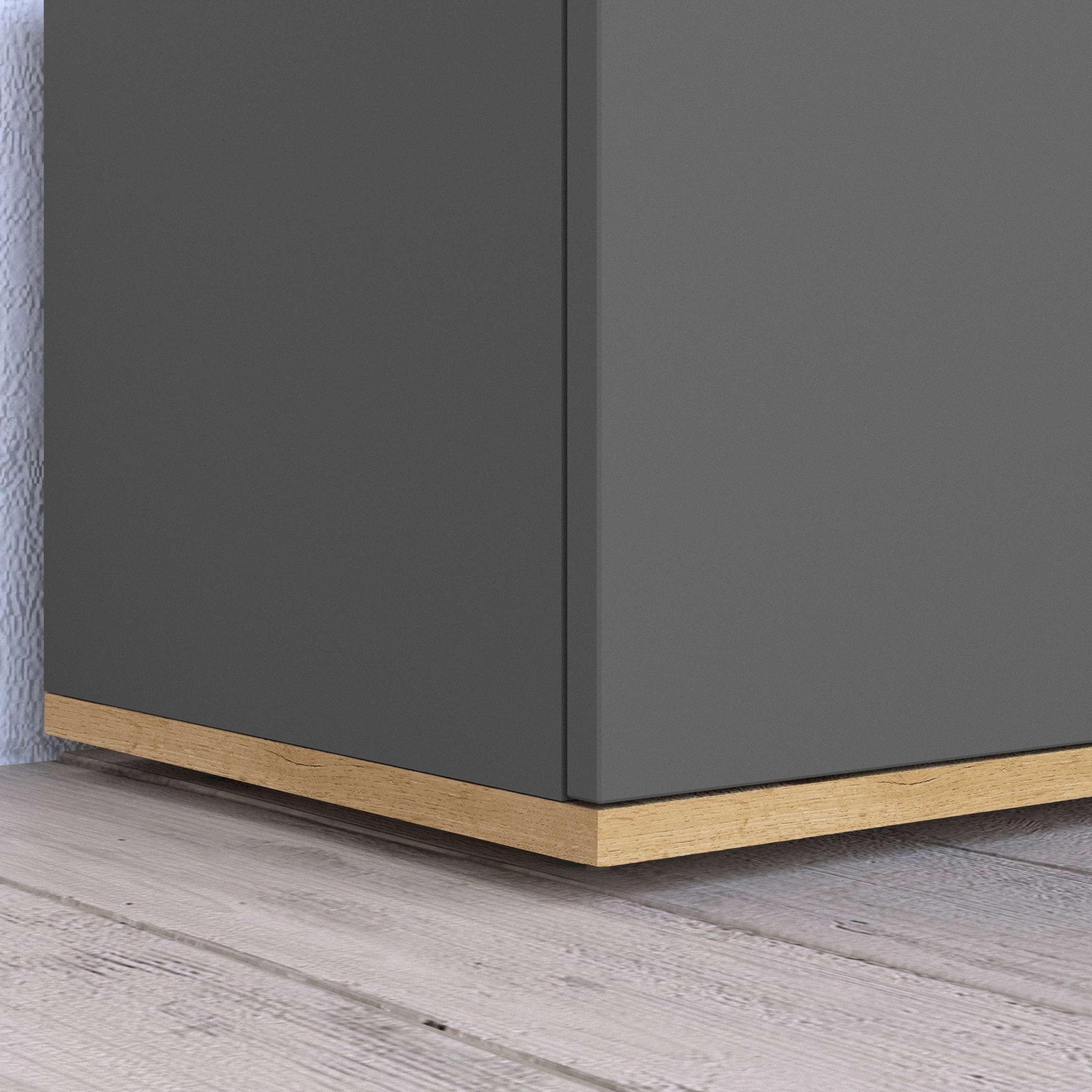 GOODproduct Sideboard »BOLSENA, Kommode, Schrank,Lowboard mit 8 Fächer und offenes Ablagefach« 1 Stk. tlg. stehend/hängend montierbar, Made in Italy, B/T/H: 200 × 35 × 71,2 cm
