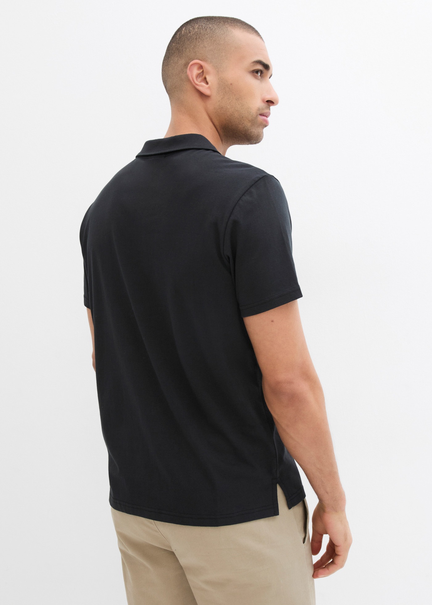 bonprix Polo forme basique, patte de boutonnage courte, col à revers, coton pur