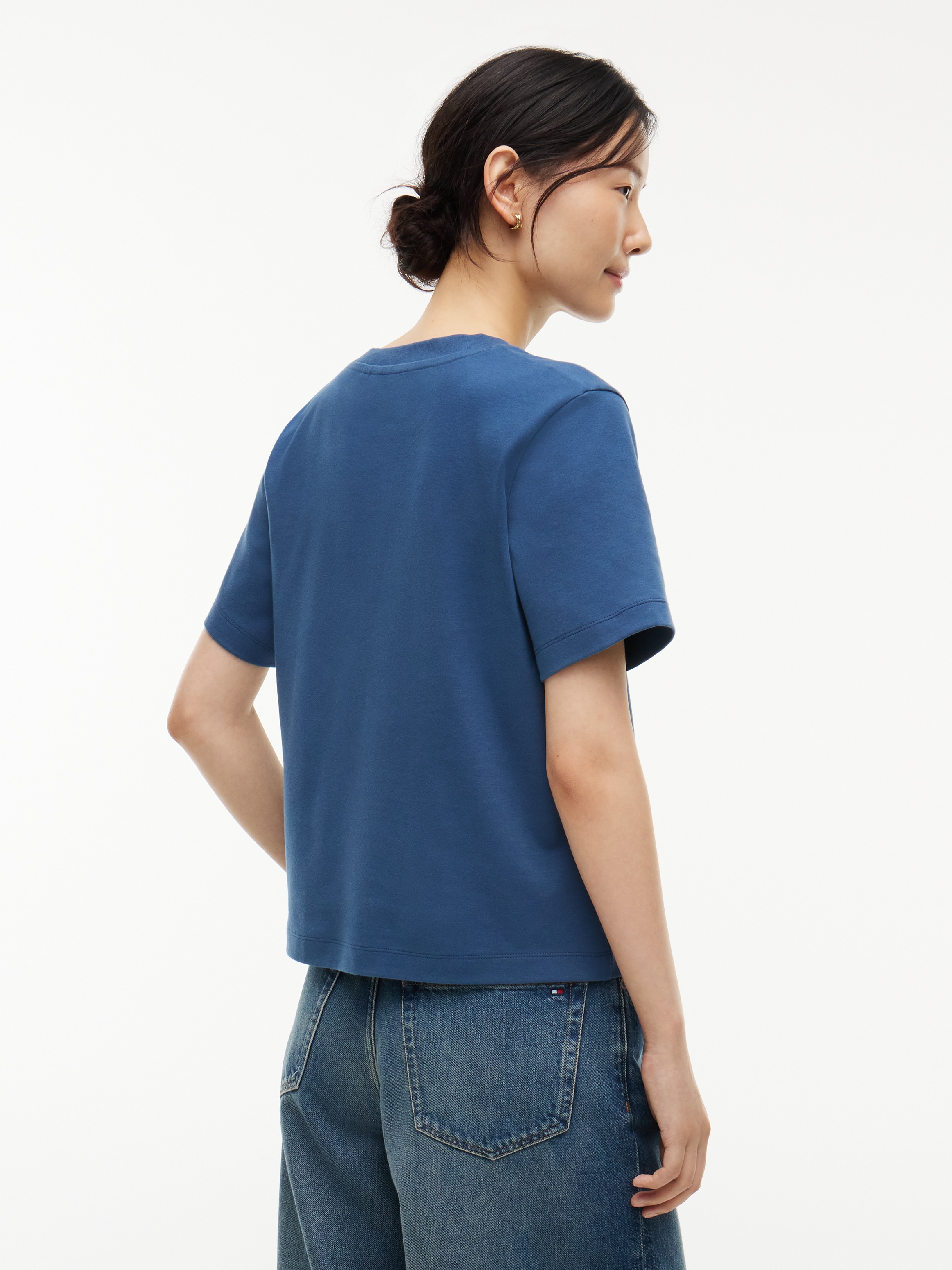 Tommy Hilfiger T-shirt »STUDIO TOMMY REG C-NK S/S TSHIRT« coton, coupe régulière
