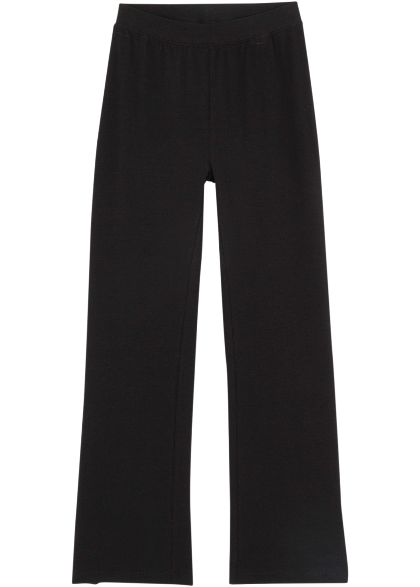 bonprix Pantalon à pattes d'éléphant »Schlaghose aus Baumwoll-Mix mit seitlichen Schlitzen«  Schlaghose aus Baumwoll-Mix mit seitlichen Schlitzen