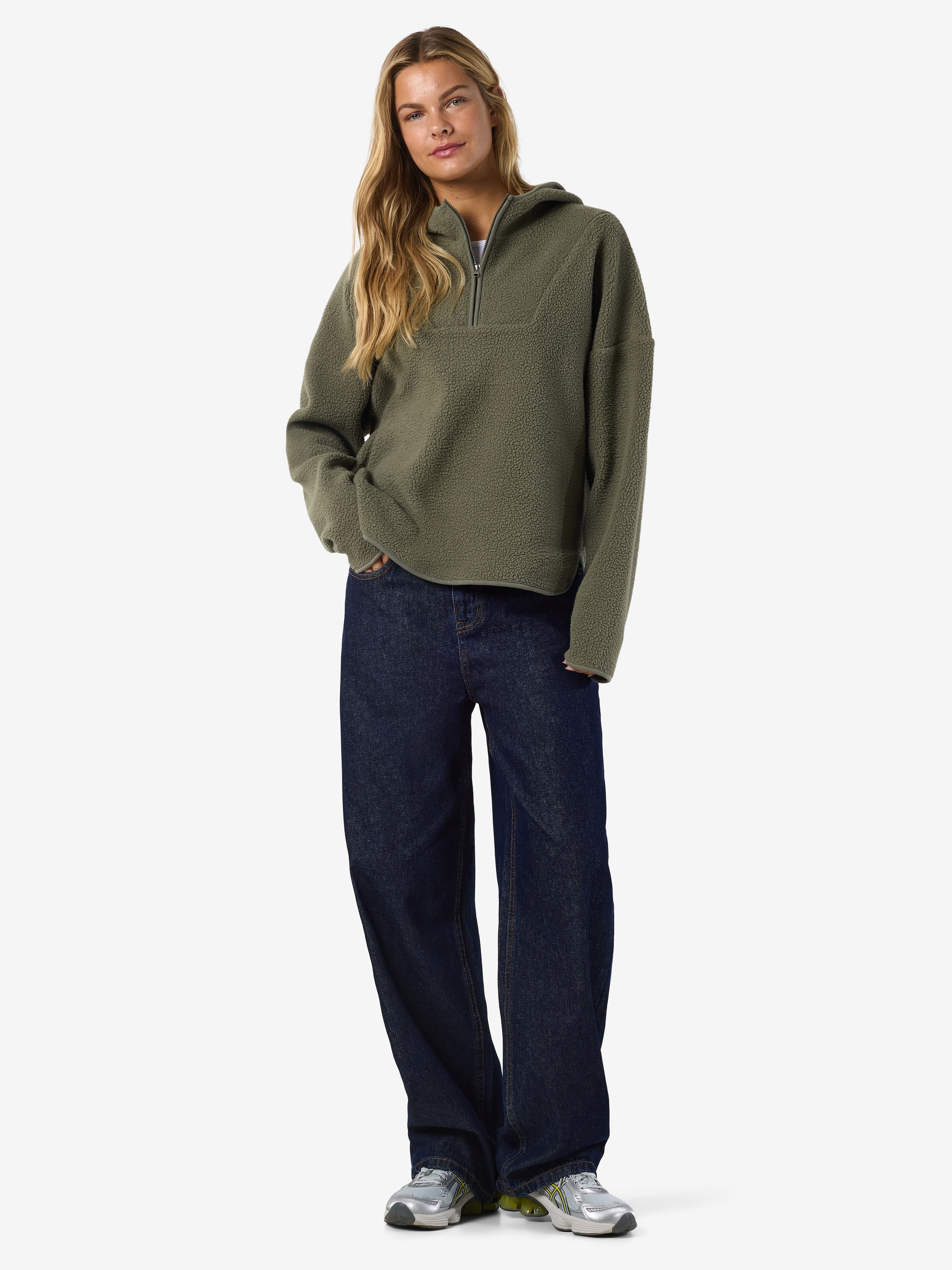 Noisy may Pull en polaire »NMCOZY L/S HALFWAY ZIP SWEATER JRS NOOS«
