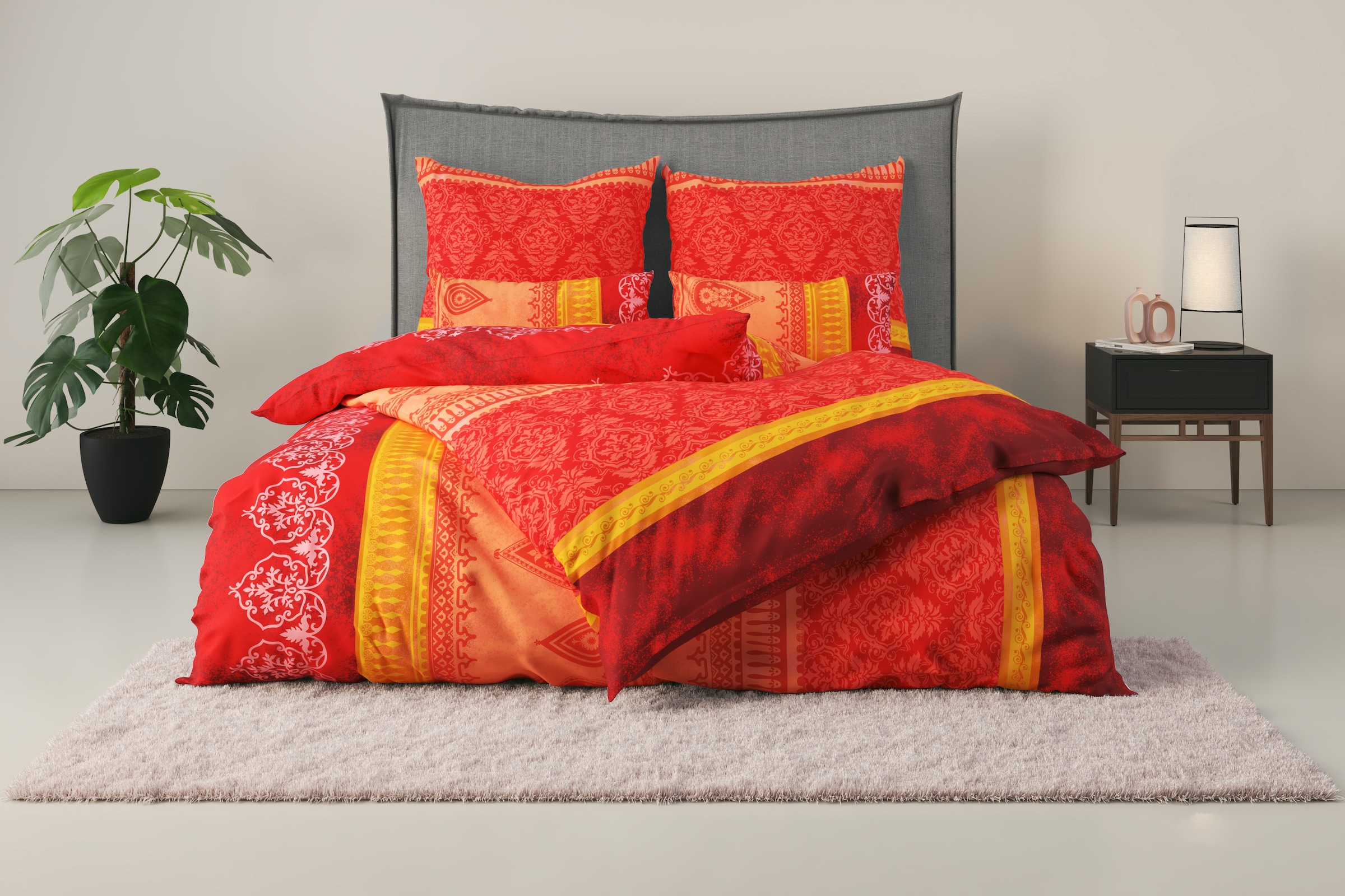 Home affaire Bettwäsche »Sonnenham« 2 tlg. in Gr. 135x200 oder 155x220 cm, 100% Baumwolle, Paisley