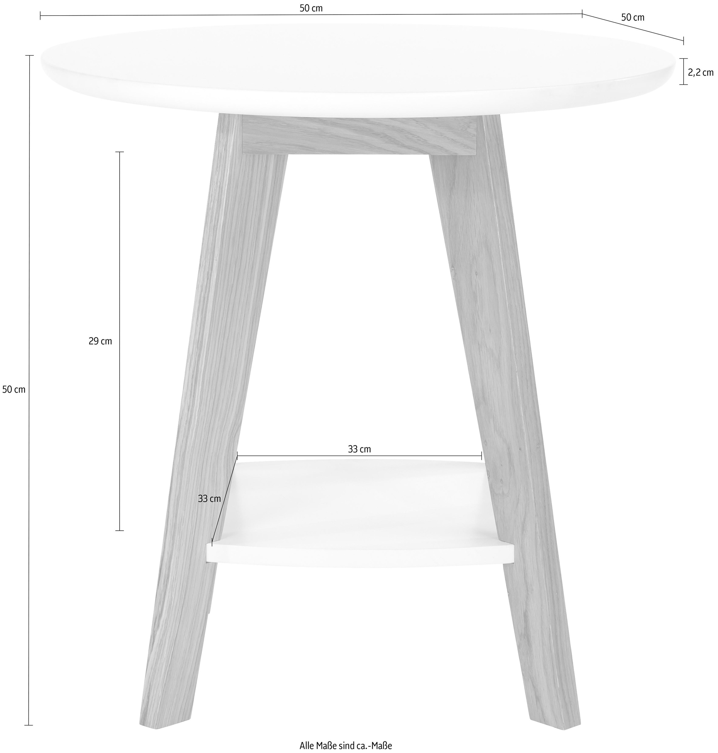 Woodman Table d'appoint »Bjórgvin« Breite 50 cm, FSC®-zertifiziert