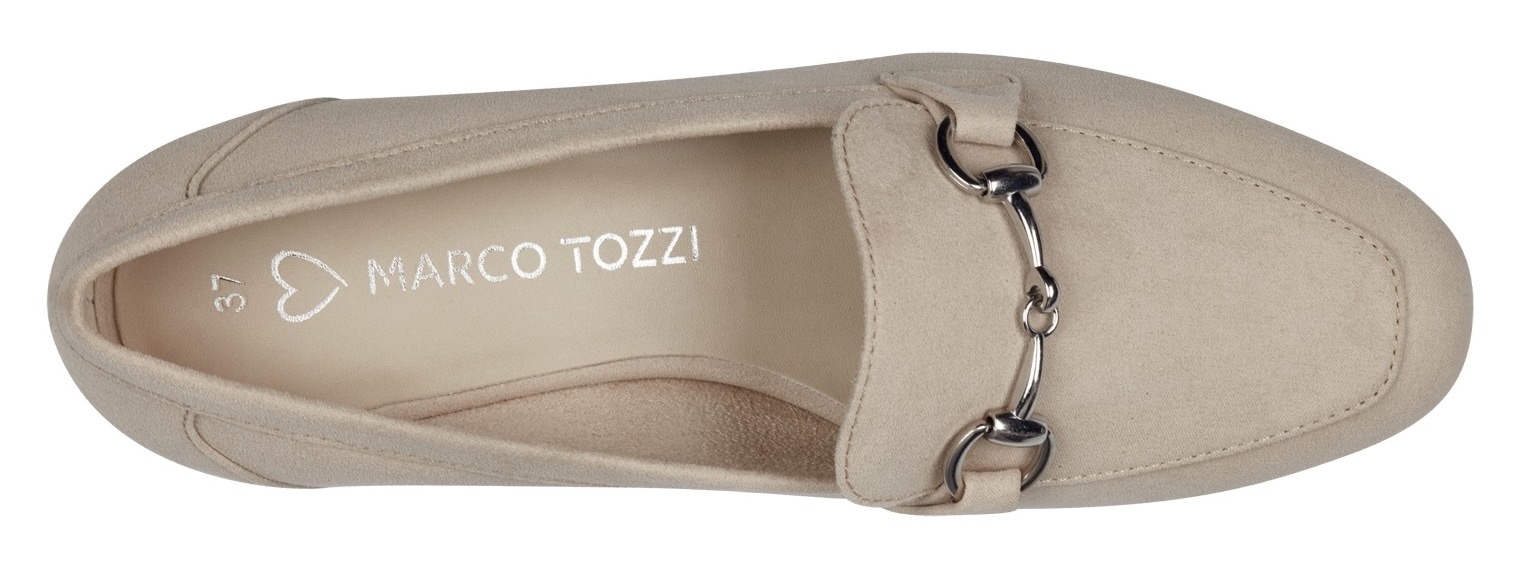MARCO TOZZI Slipper  , Blockabsatz, Loafer, Businessschuh mit Schmuckspange