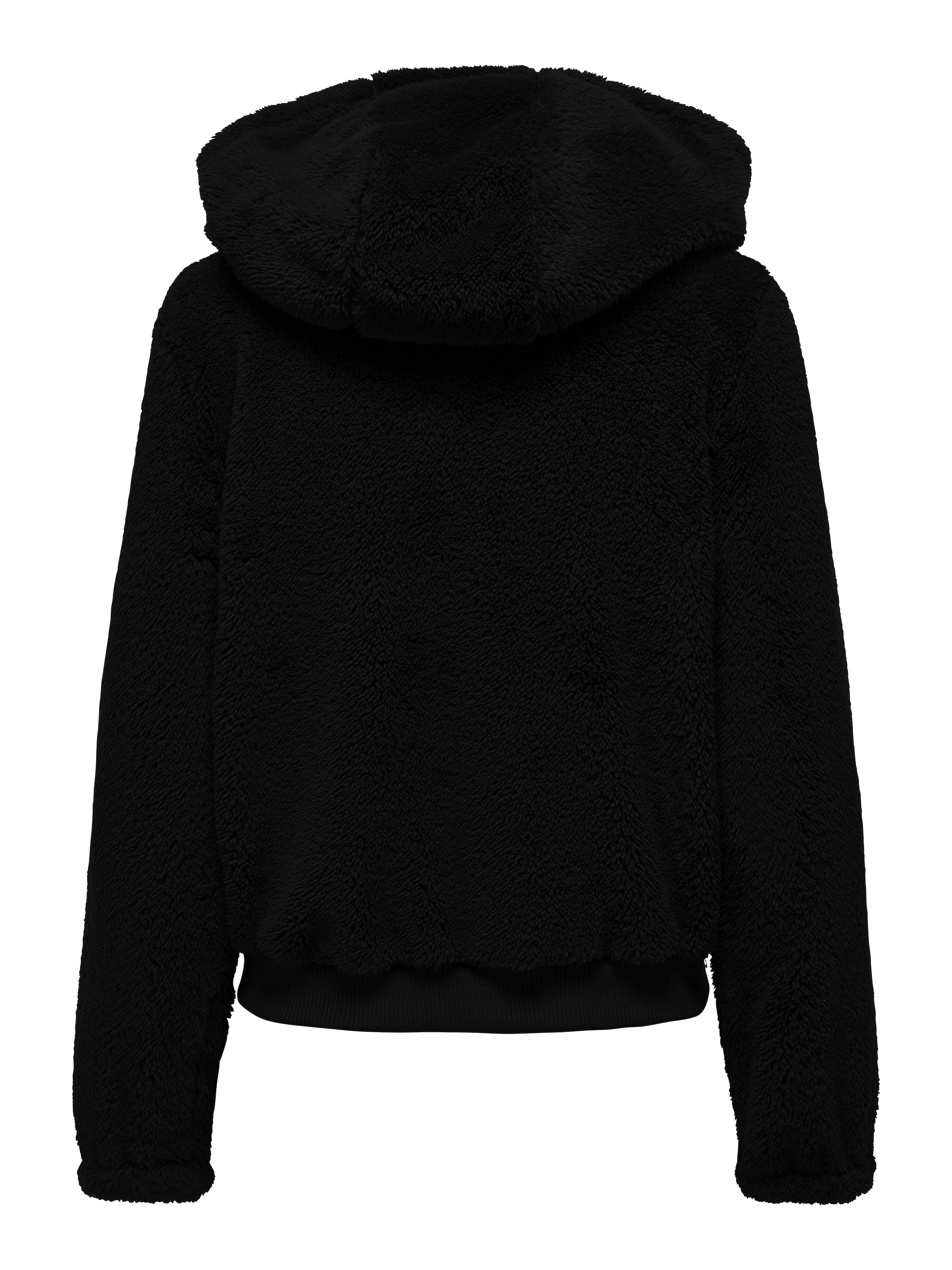 ONLY Kapuzenplüschjacke »ONLNEWANNA CONTACT SHERPA JKT OTW NOOS« mit Kapuze Kunstfaser