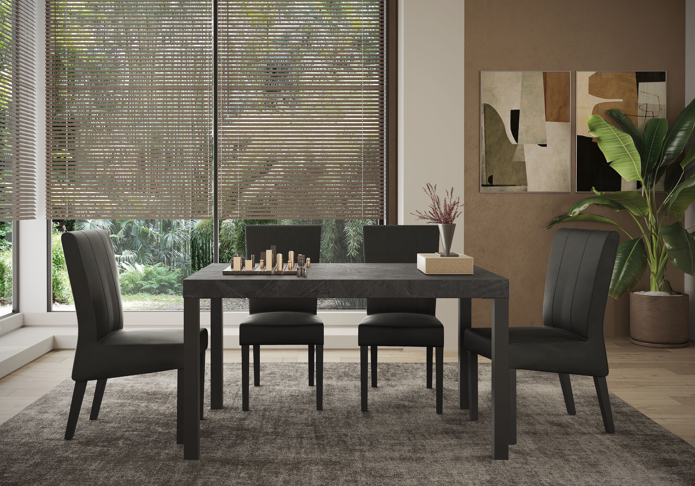 Home affaire Esstisch »Everest 140 x 88 cm, Küchentisch, Esszimmertisch« moderner rechteckiger Esstisch mit Metallbeinen