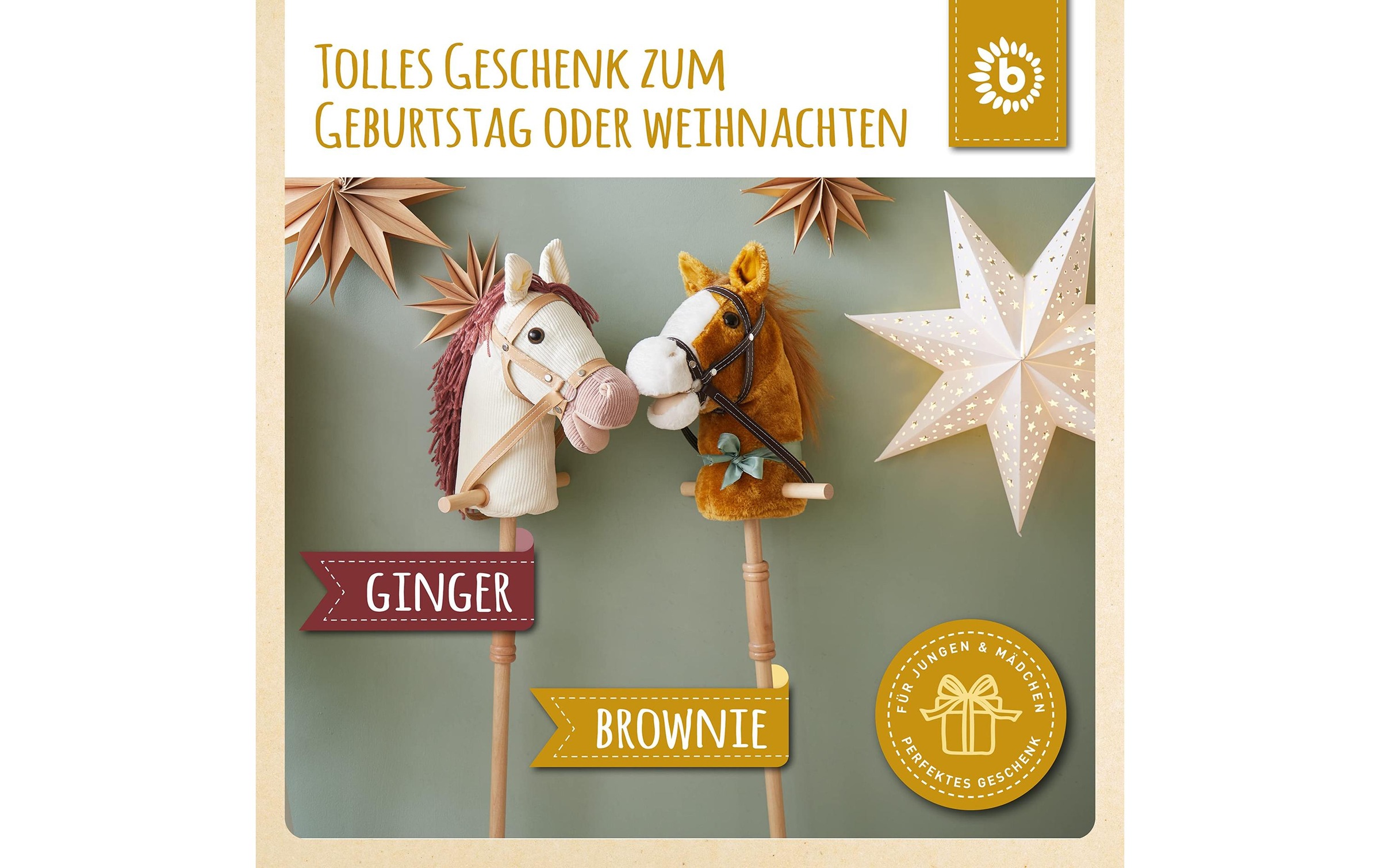 BIECO Steckenpferd »Brownie« Holzart: Pinie (China)