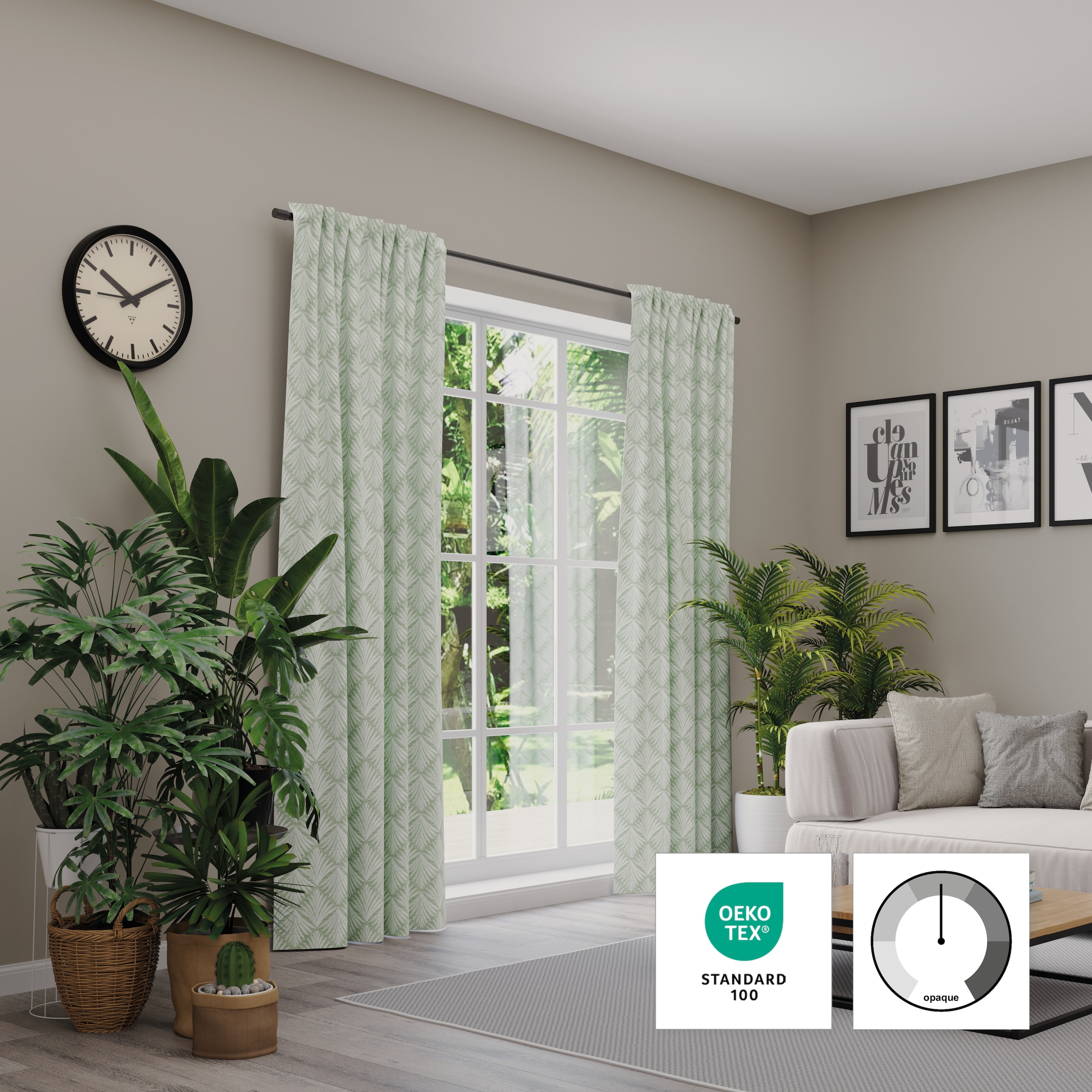 Neutex for you! Rideau »Como« Bande multifonctionnelle 1 cuis tlg. moderne Klassik