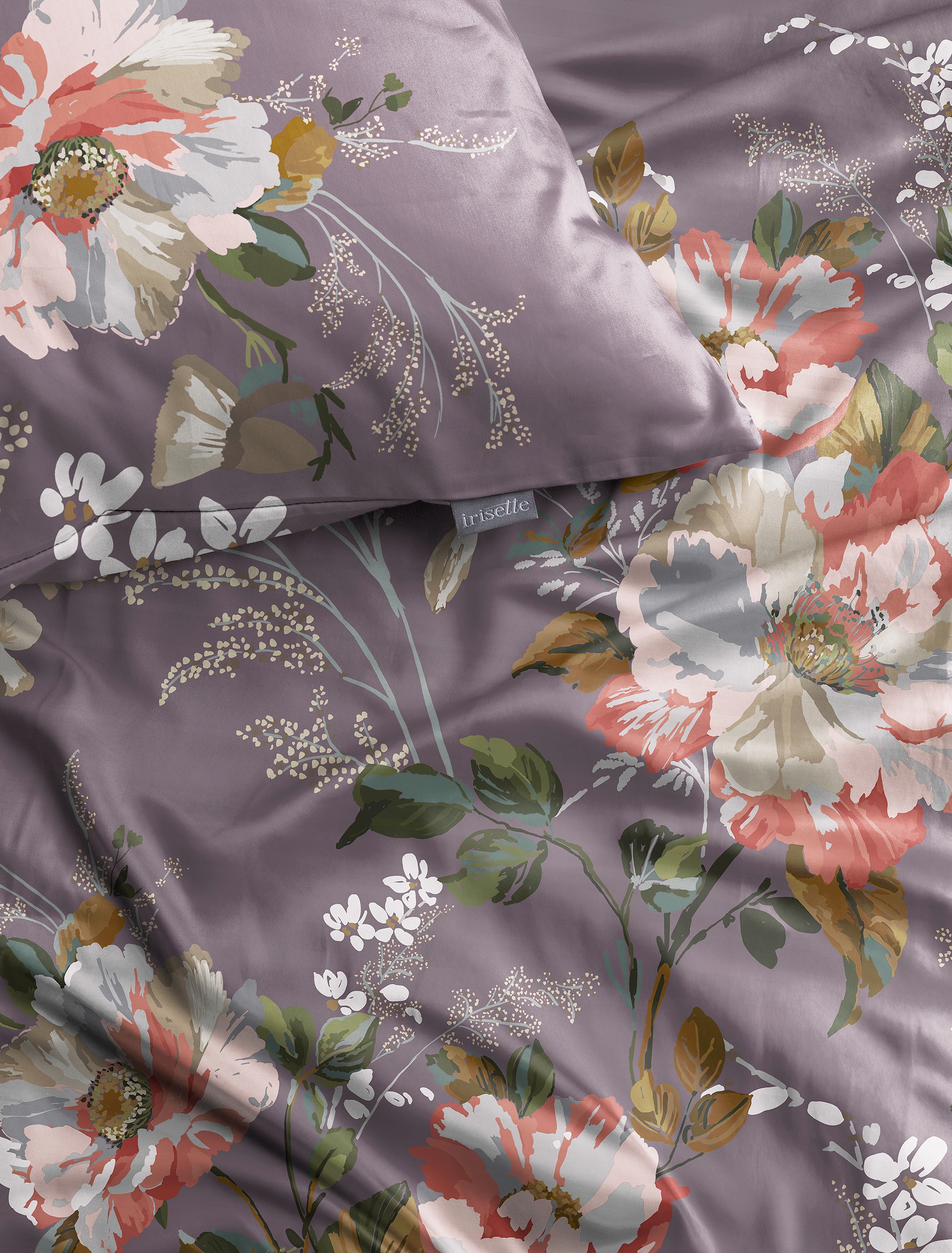 Irisette Linge de lit »Wave 8781« 2 Mako-Satin, anschmiegsam und atmungsaktiv, Ganzjahresqualität