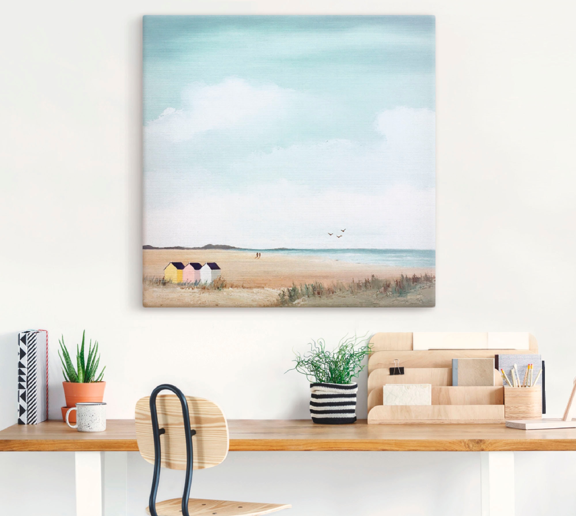Artland Wandbild »Sonniger Morgen III« Strand 1 Stk. tlg. als Leinwandbild, Poster in verschied. Grössen