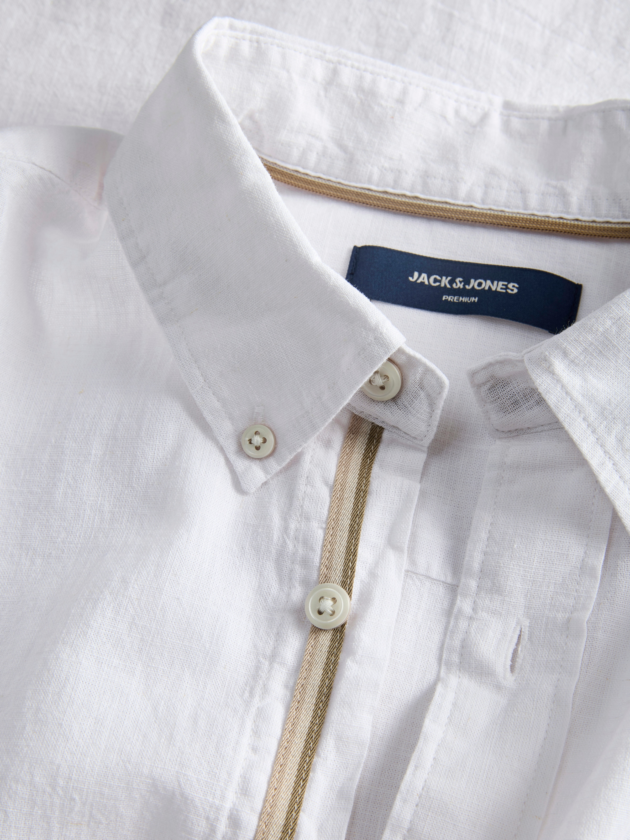 Jack & Jones Chemise à manches longues »JPRBLUSUMMER LINEN BLEND SHIELD LS SHIRT«