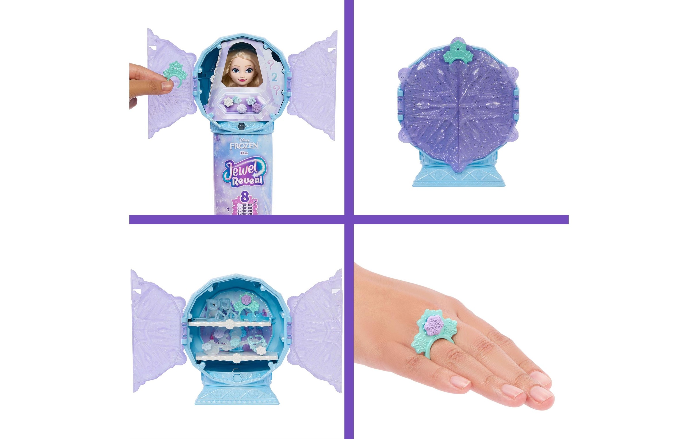 Disney Frozen Anziehpuppe »Disney Die Eiskönigin, Juwel Reveal Elsa«